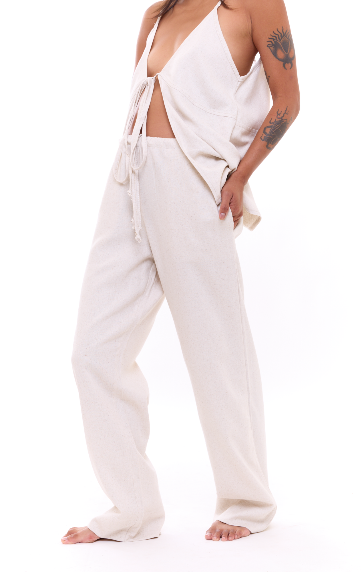 Natural Light - Woman Linen Long Pants