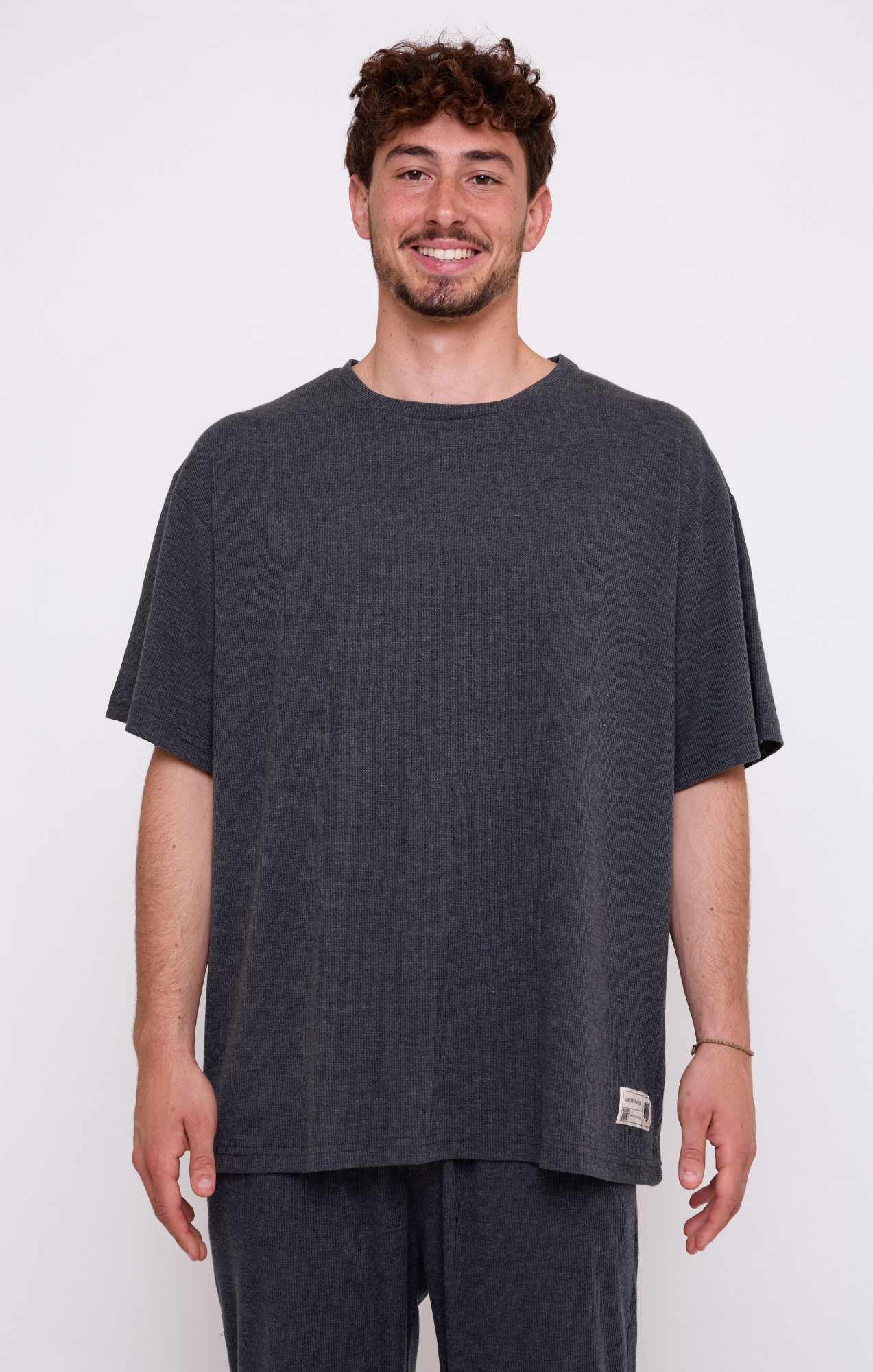 Dark Gray  - Waffle T-Shirt