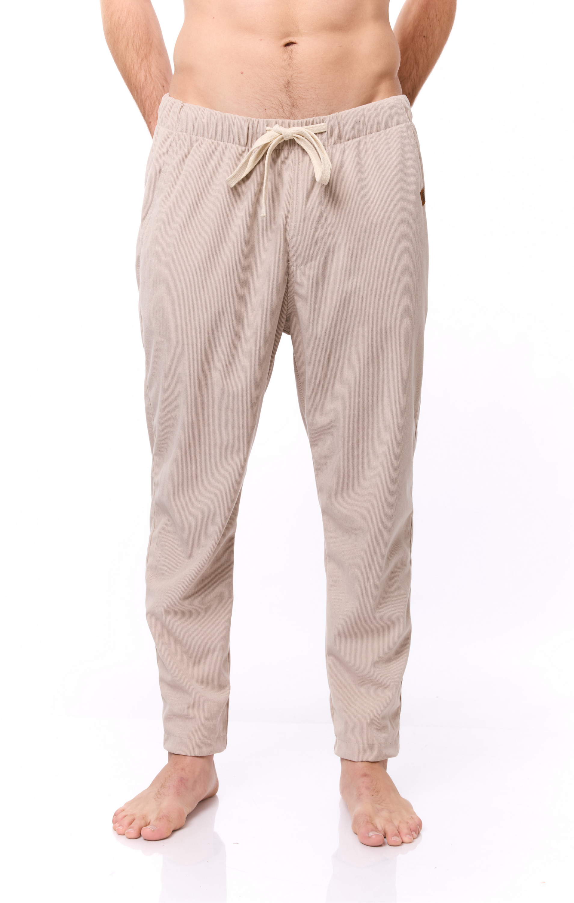 Cream - Corduroy Long Pants