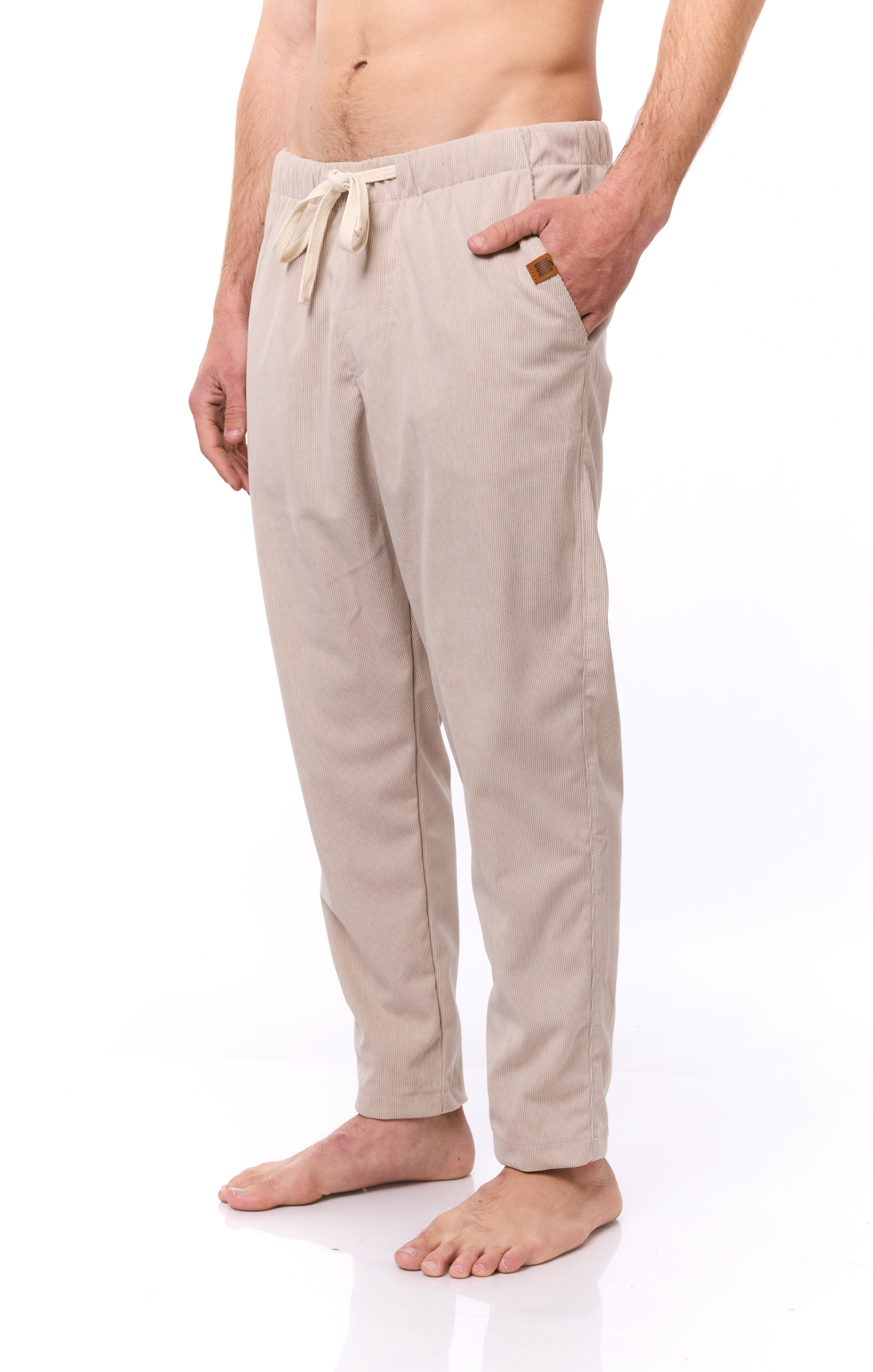 Cream - Corduroy Long Pants