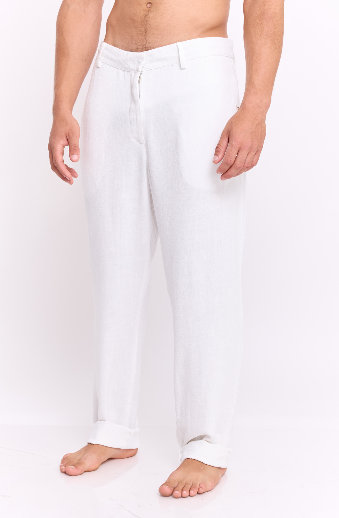 White - Linen Long Pants