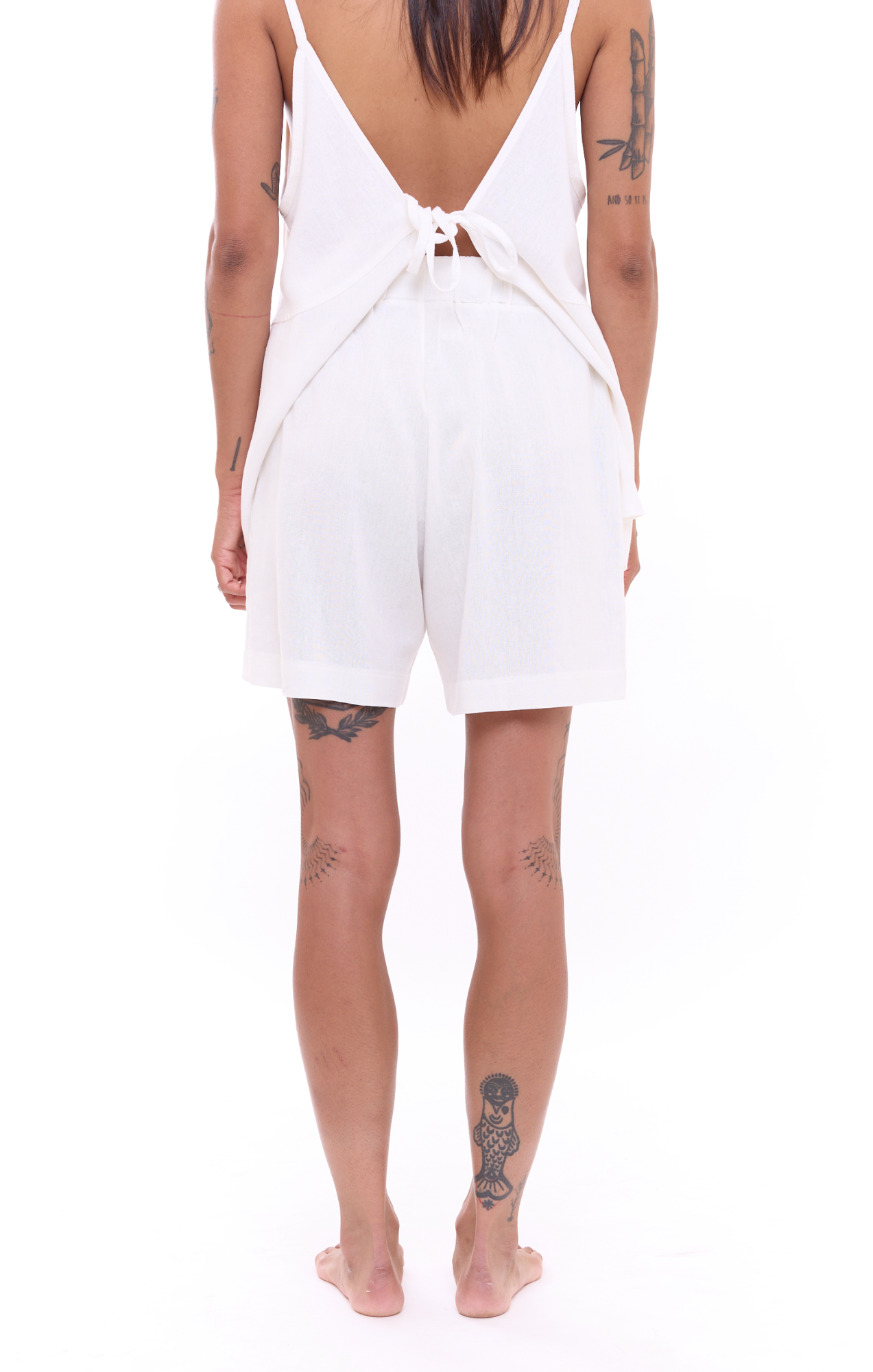 Off White - Unisex Linen Shorts