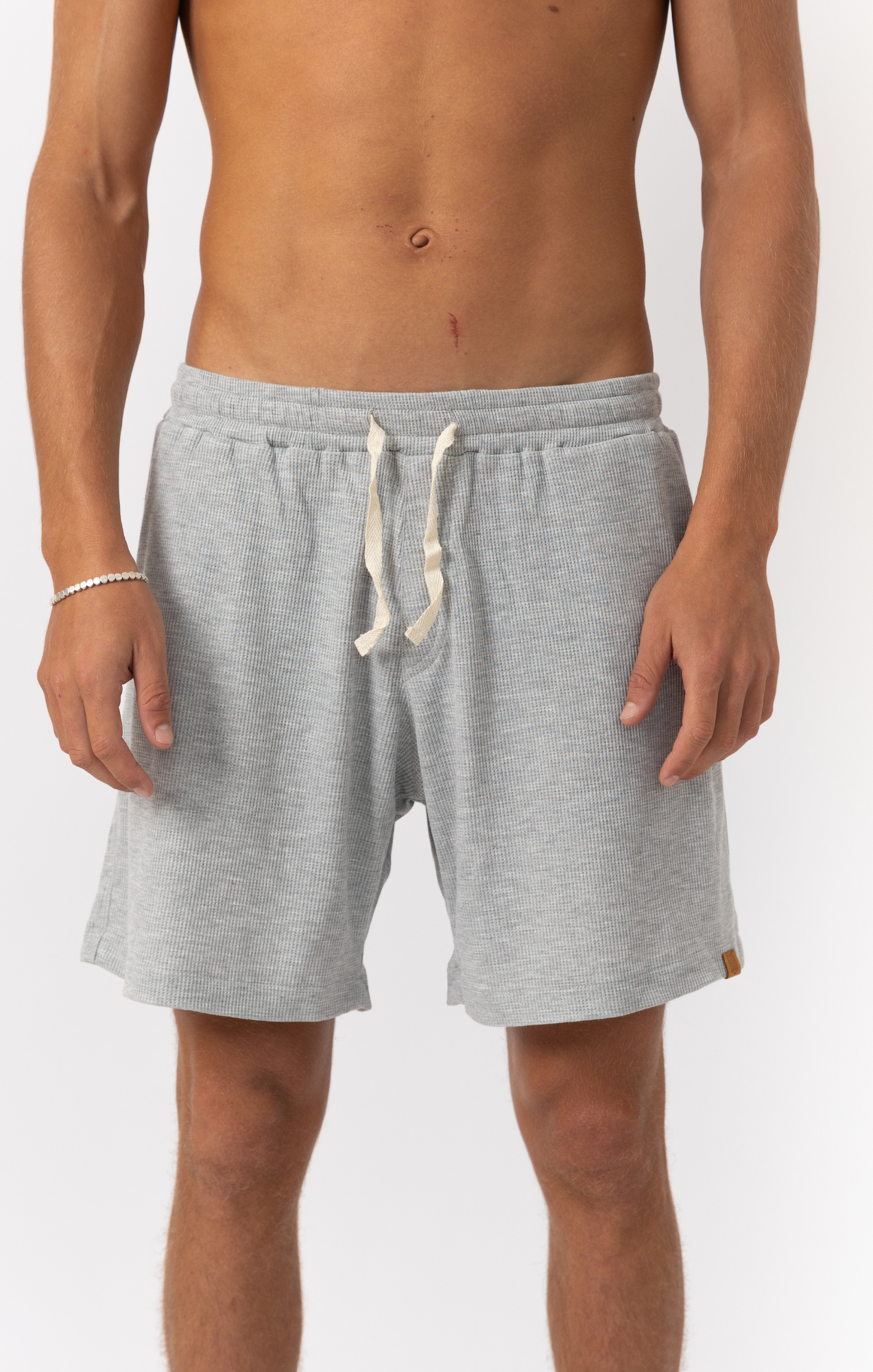 Gray - Waffle Unisex Shorts