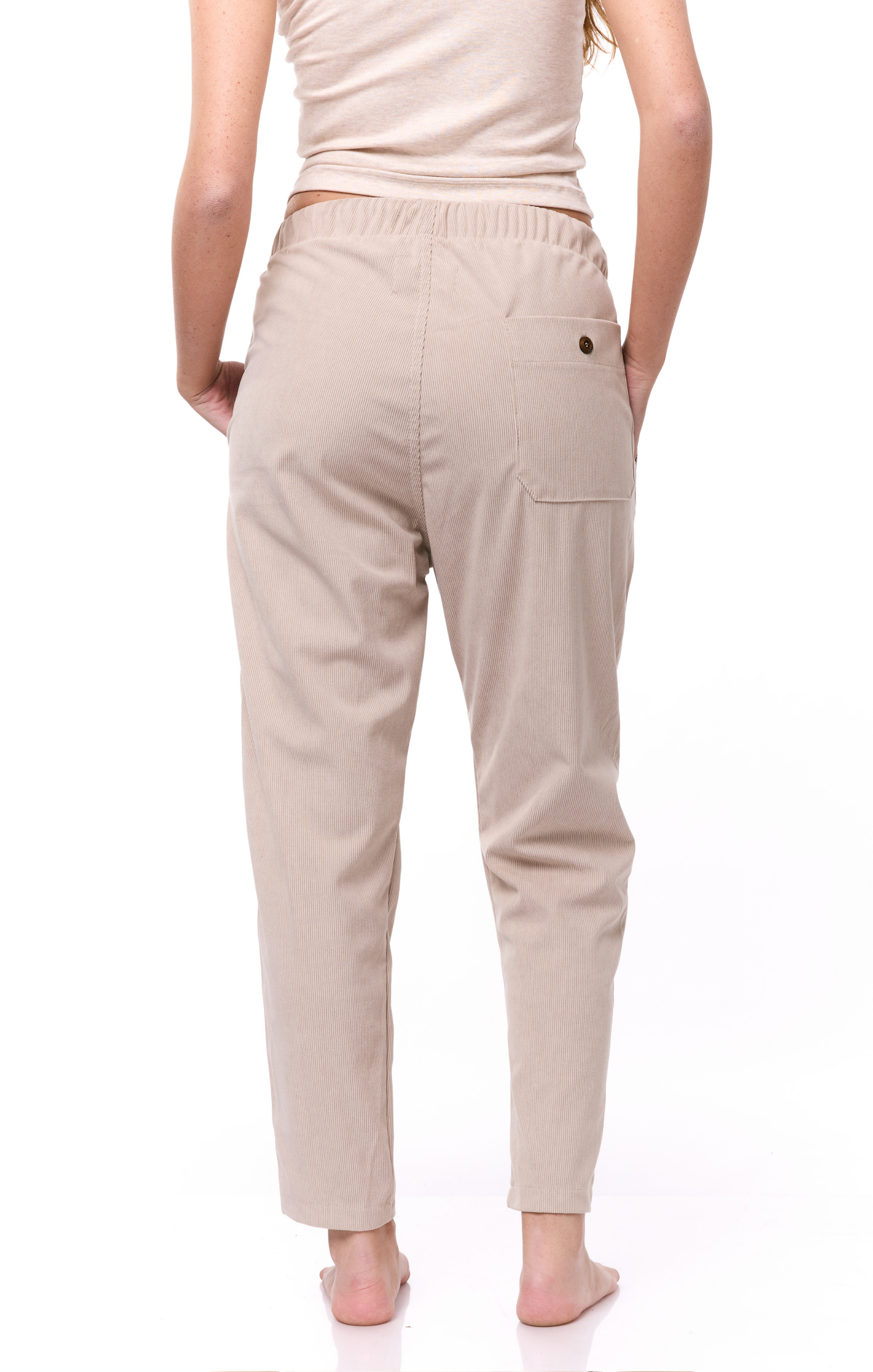 Cream - Corduroy Long Pants