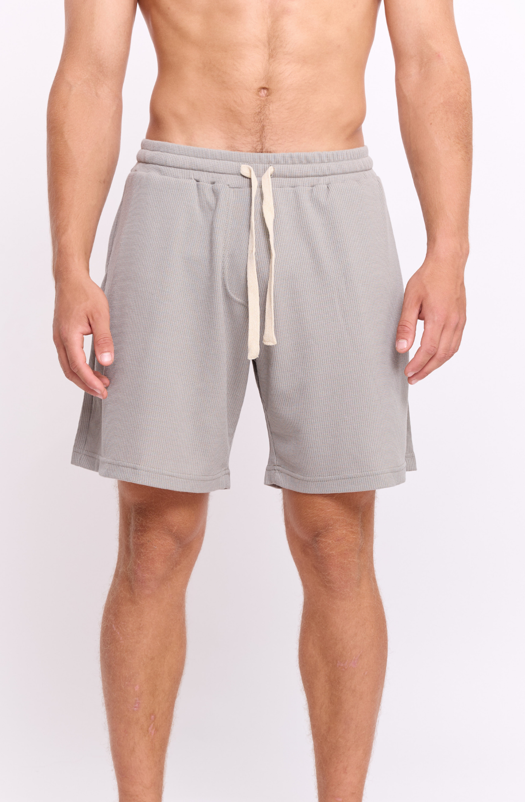Khaki - Waffle Shorts