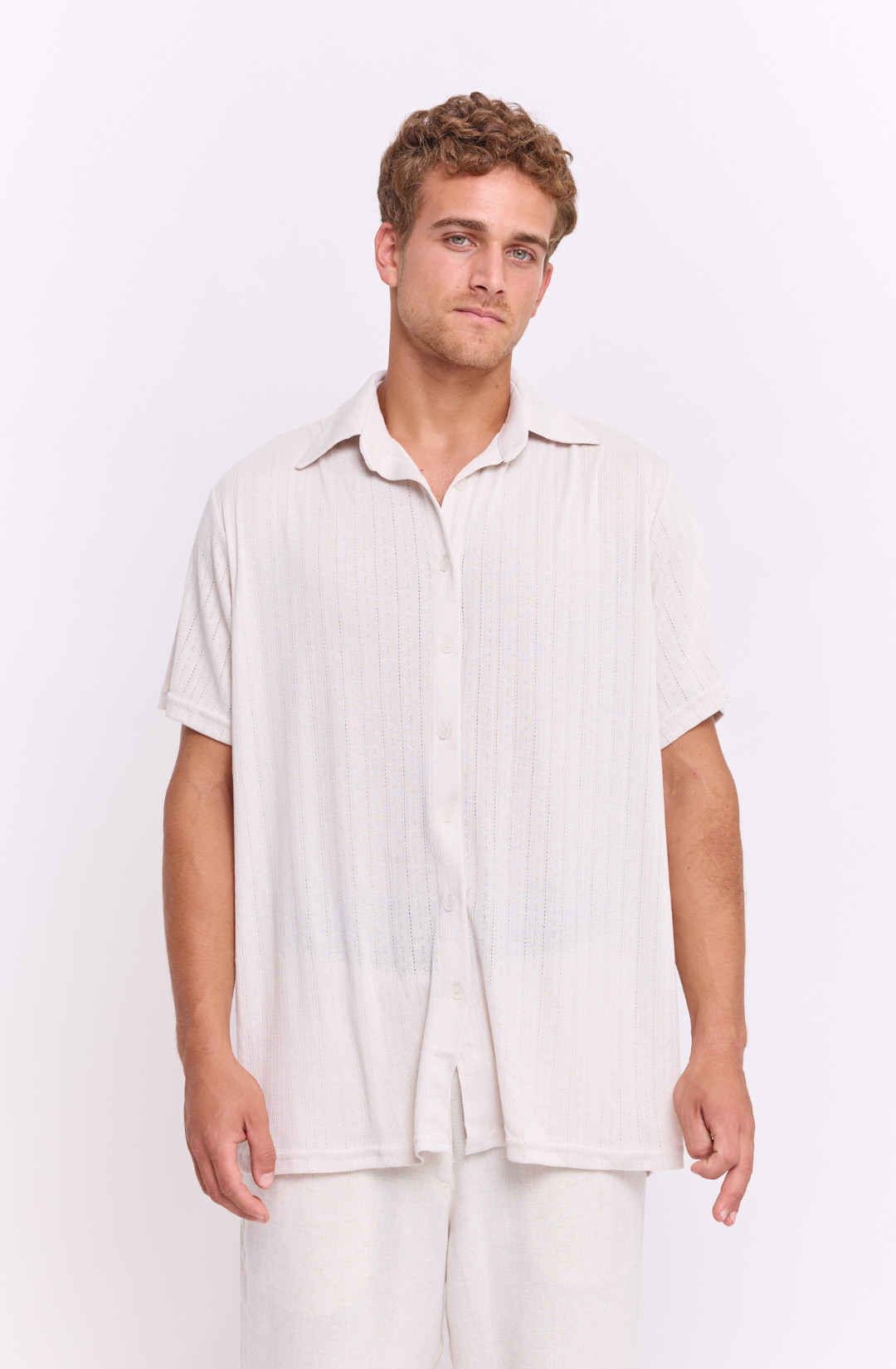 Stone pointill- Buttoned shirt