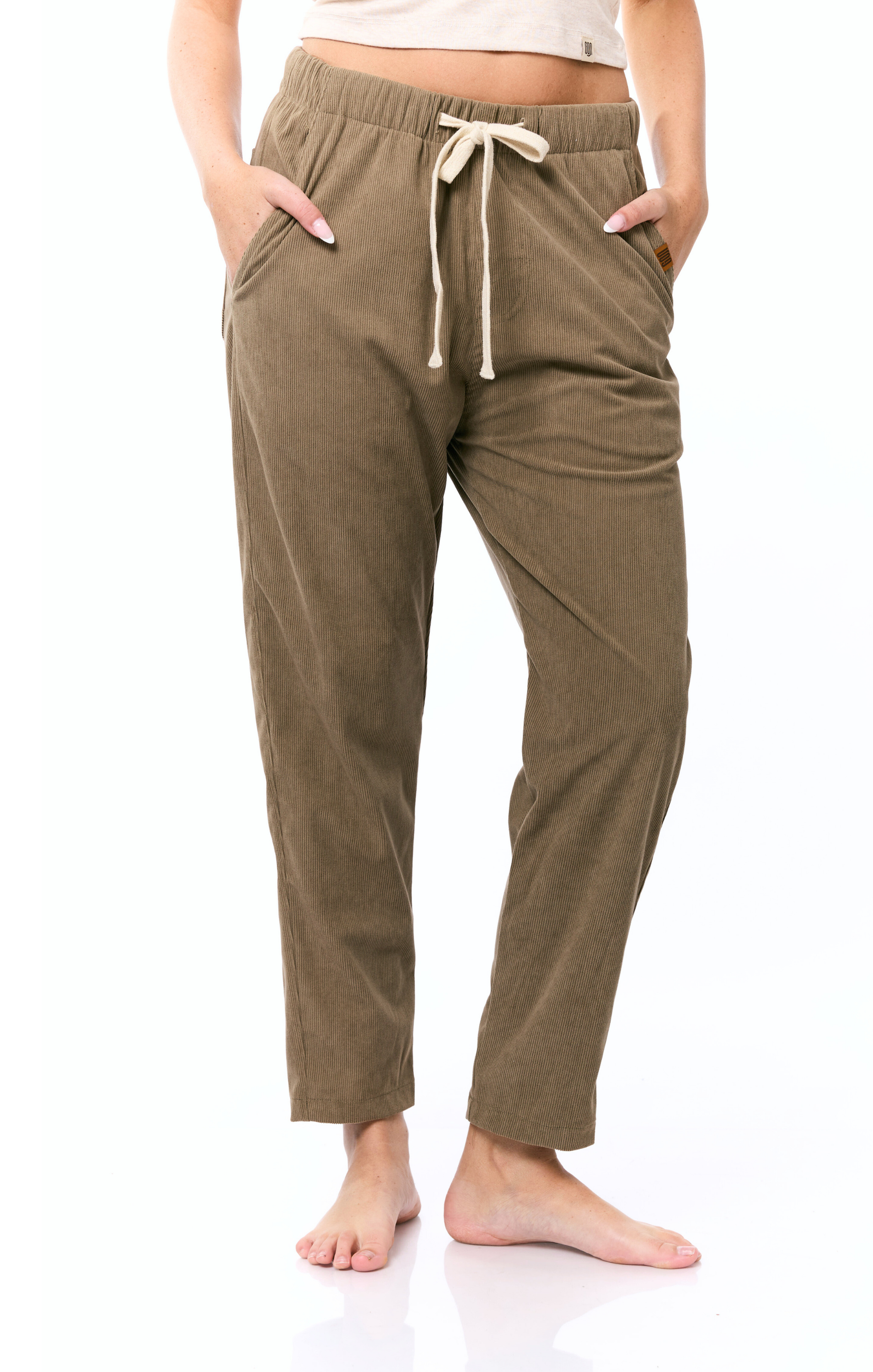 Khaki - Corduroy Long Pants