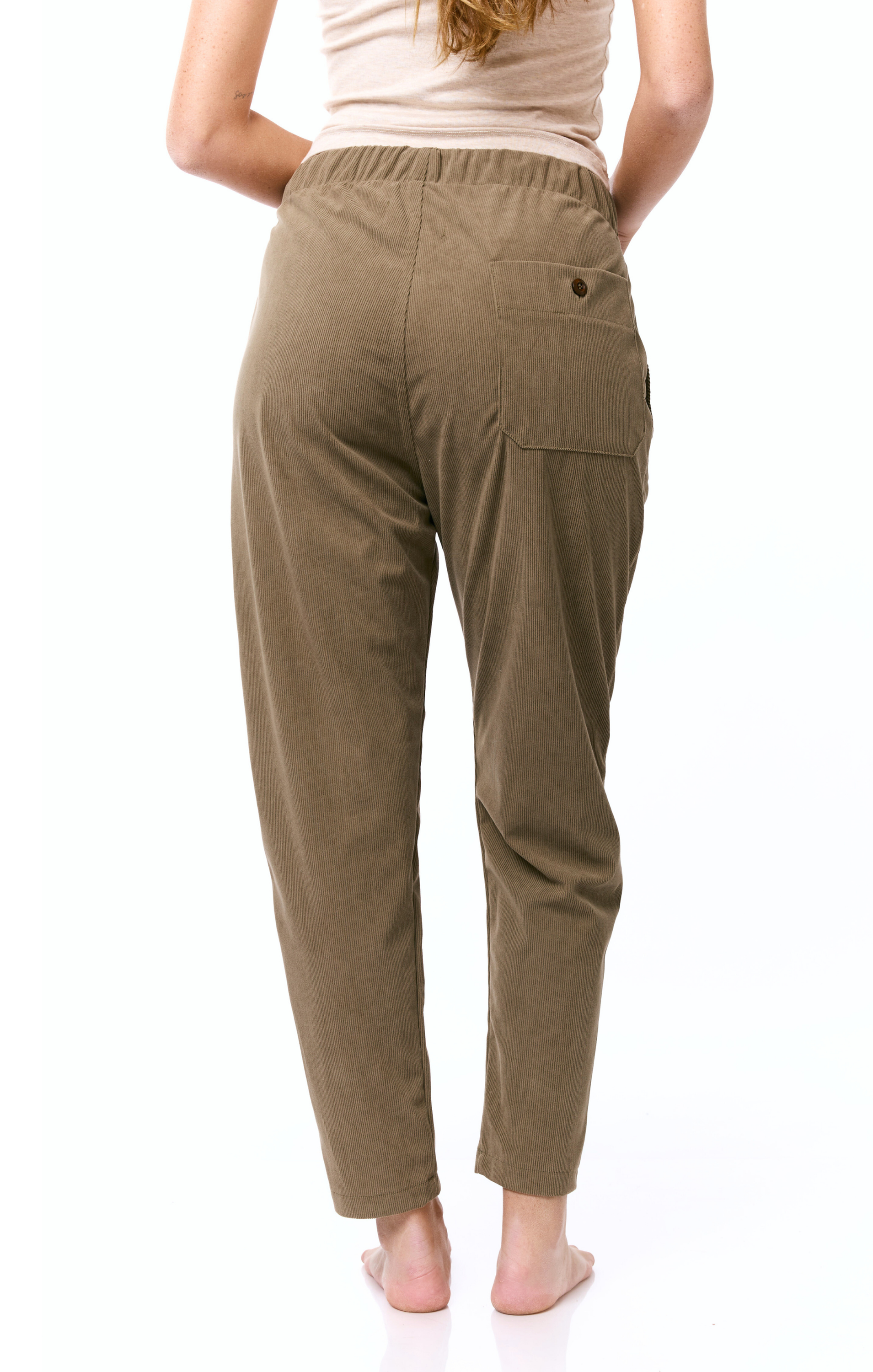 Khaki - Corduroy Long Pants