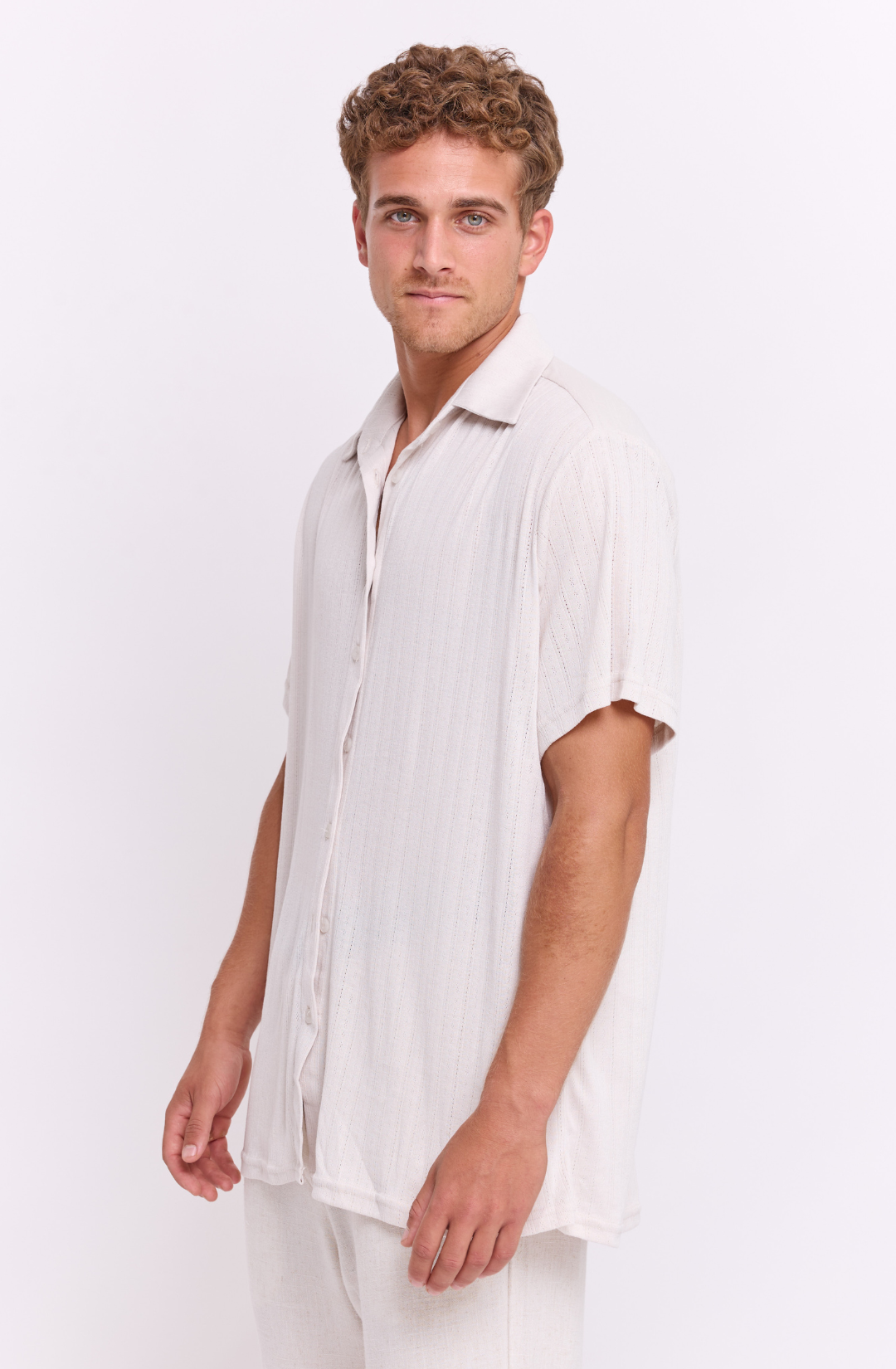 Stone pointill- Buttoned shirt