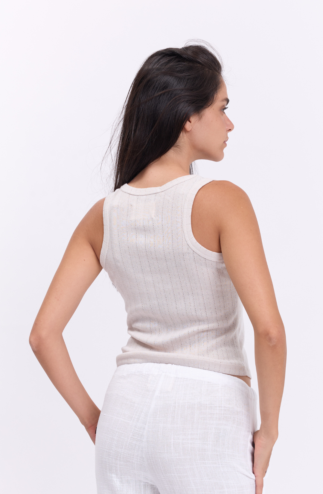 Tank top- stone pointeil