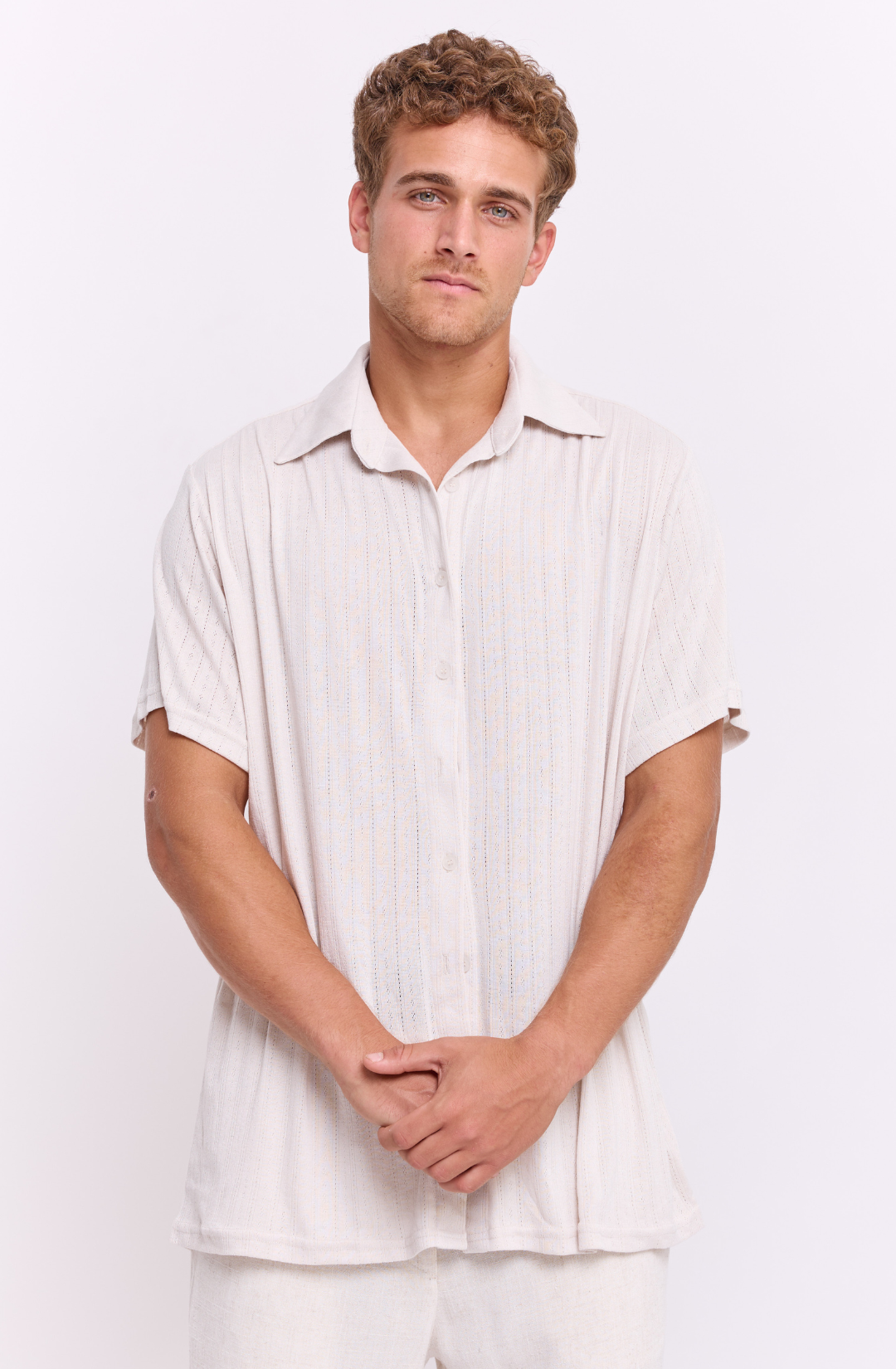 Stone pointill- Buttoned shirt