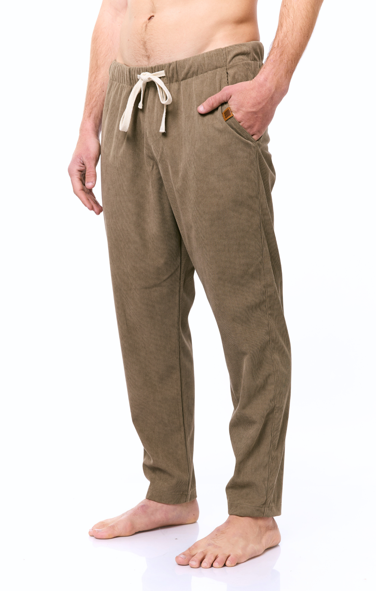 Khaki - Corduroy Long Pants