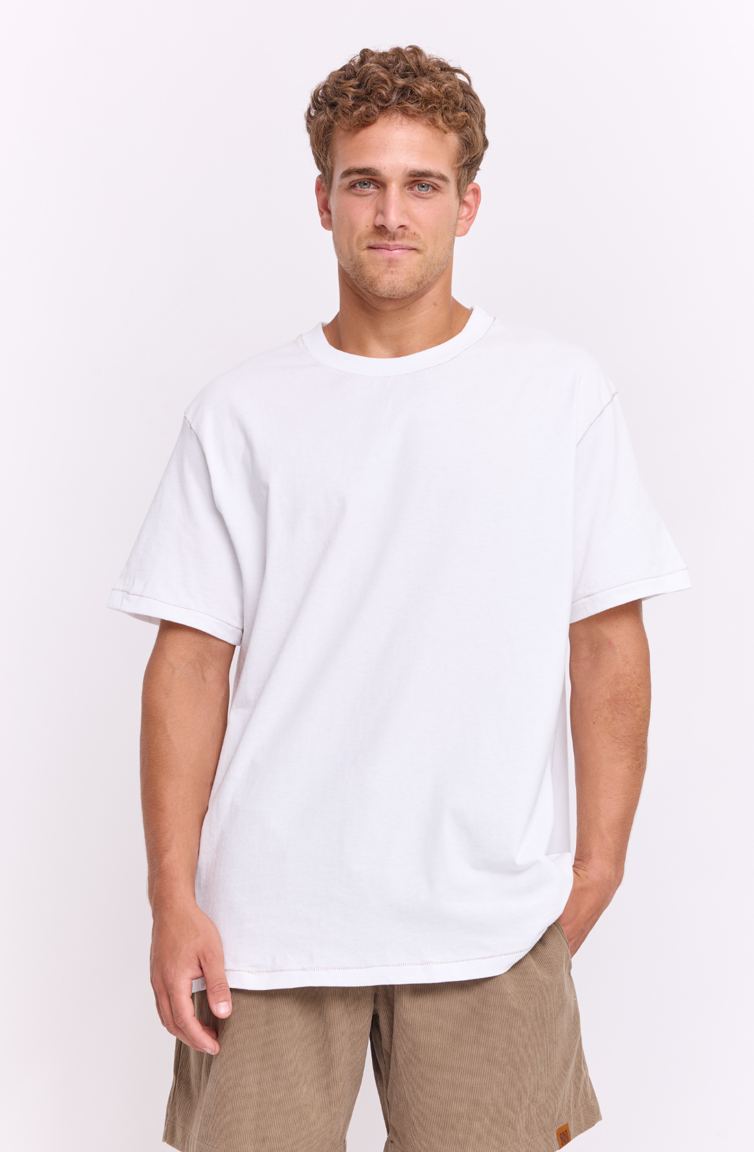 White - stitches t-shirt