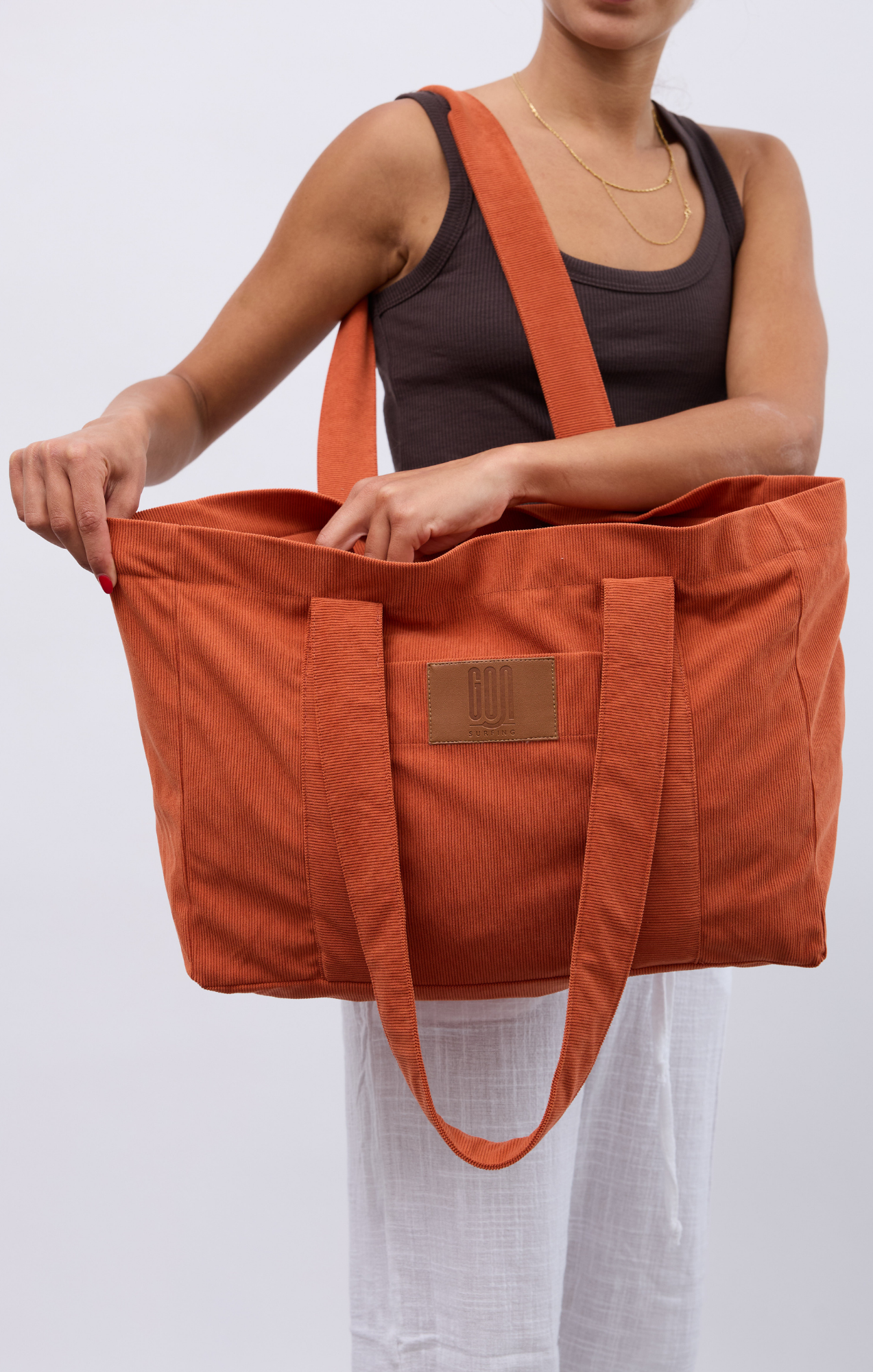 Orange \ Hamra - Corduroy Bag