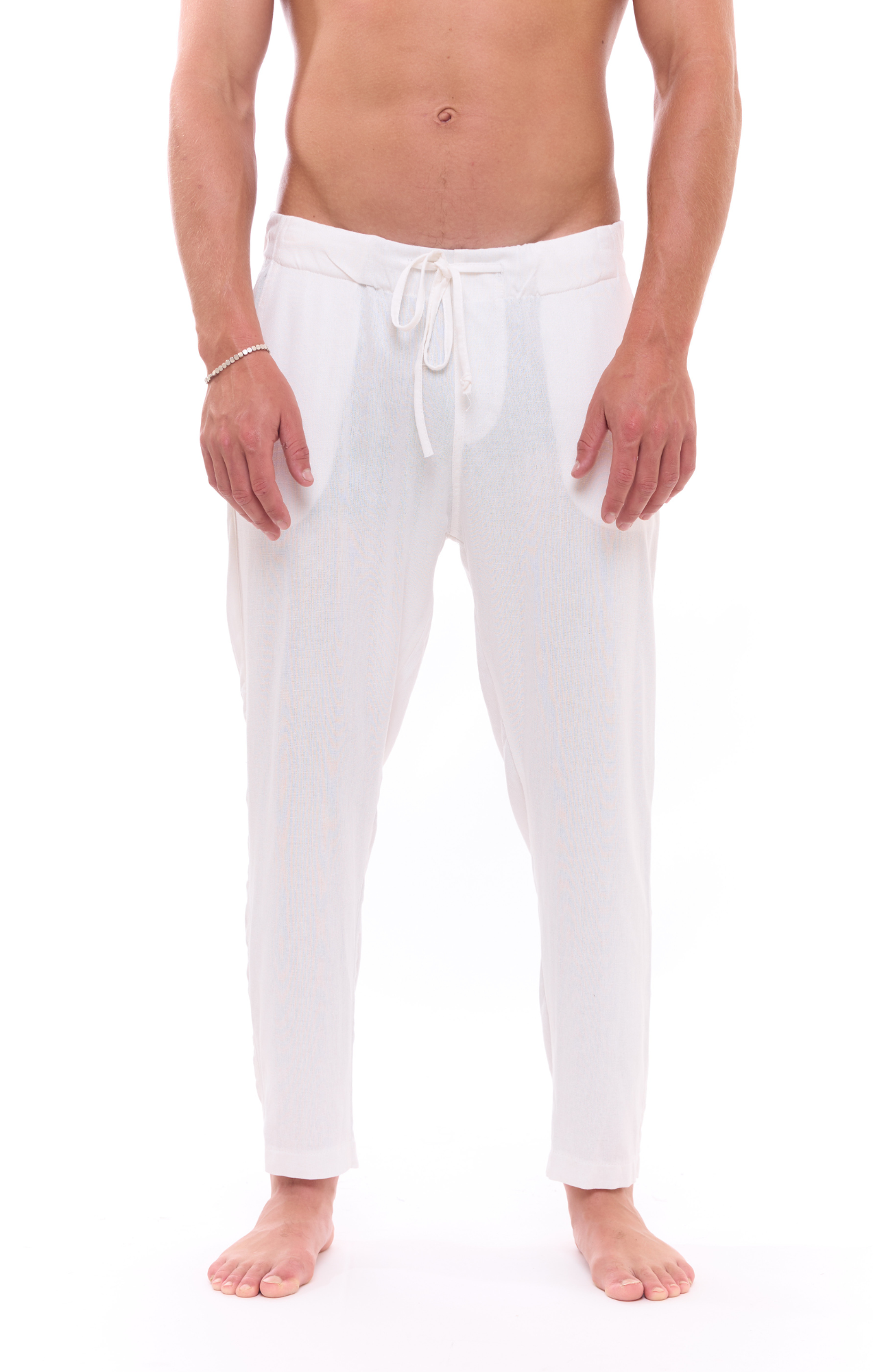 Off White - Linen Long Pants