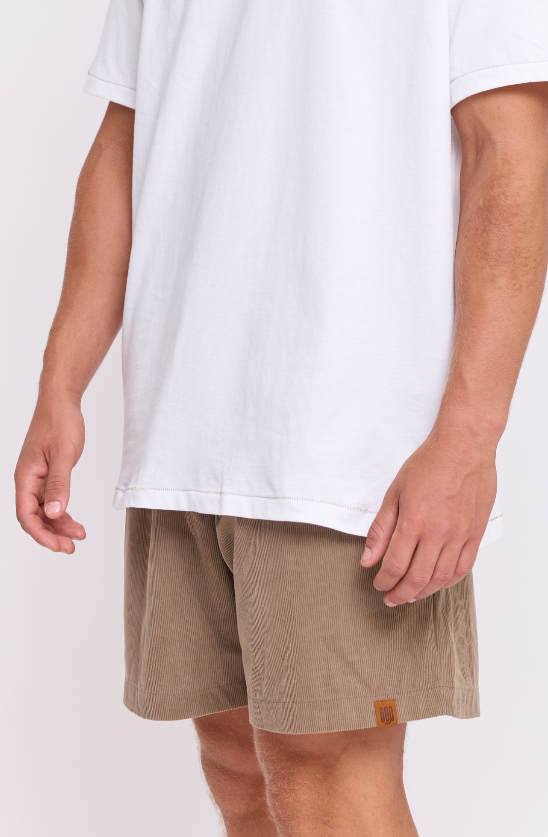 Khaki - Corduroy Shorts