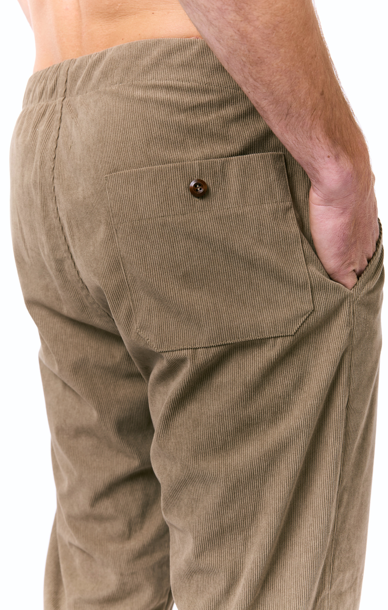 Khaki - Corduroy Long Pants