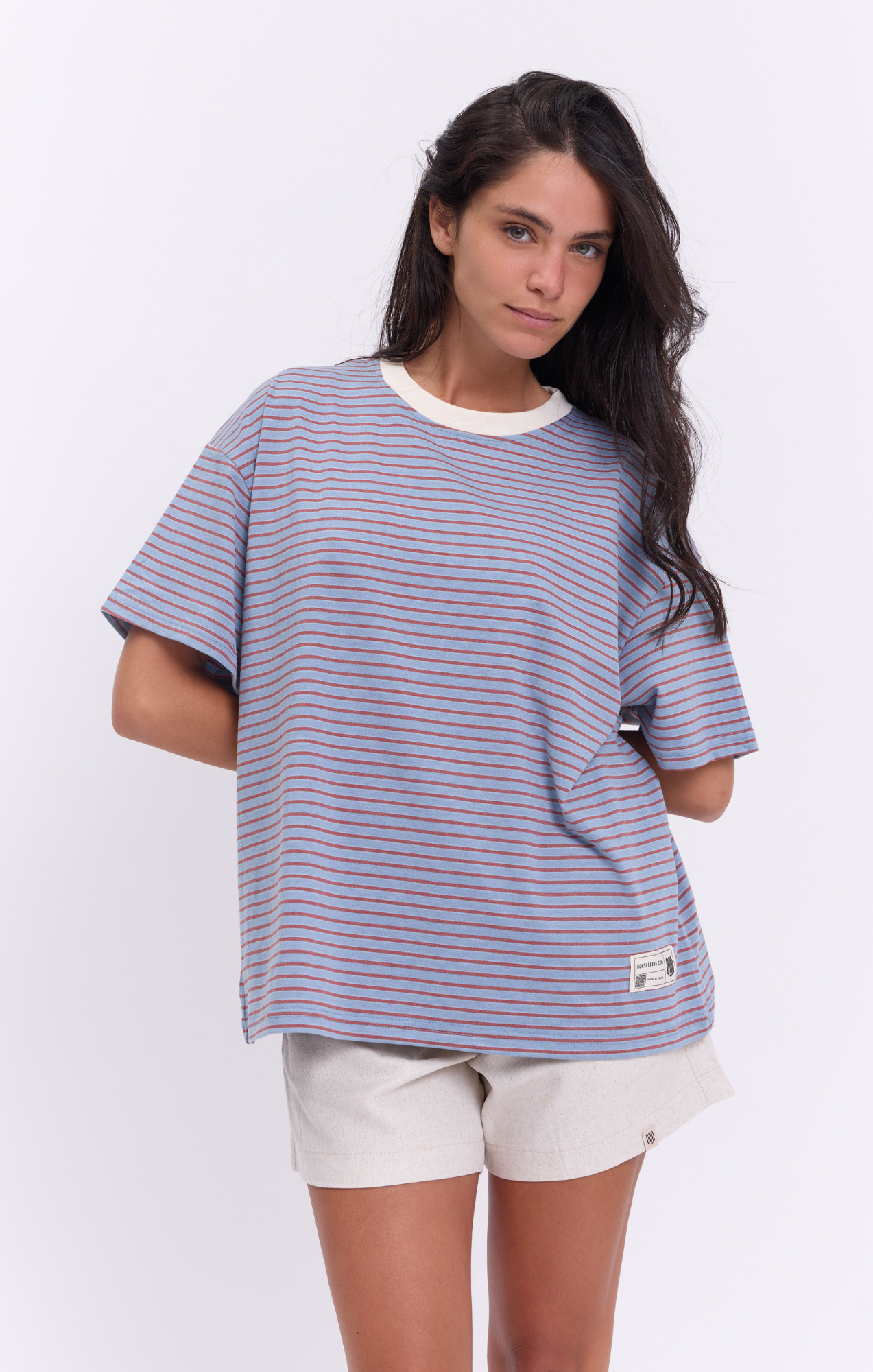 Mix Blue Stripes - Oversize T-Shirt