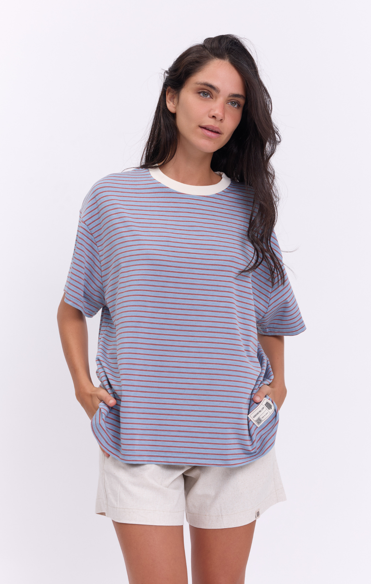 Mix Blue Stripes - Oversize T-Shirt