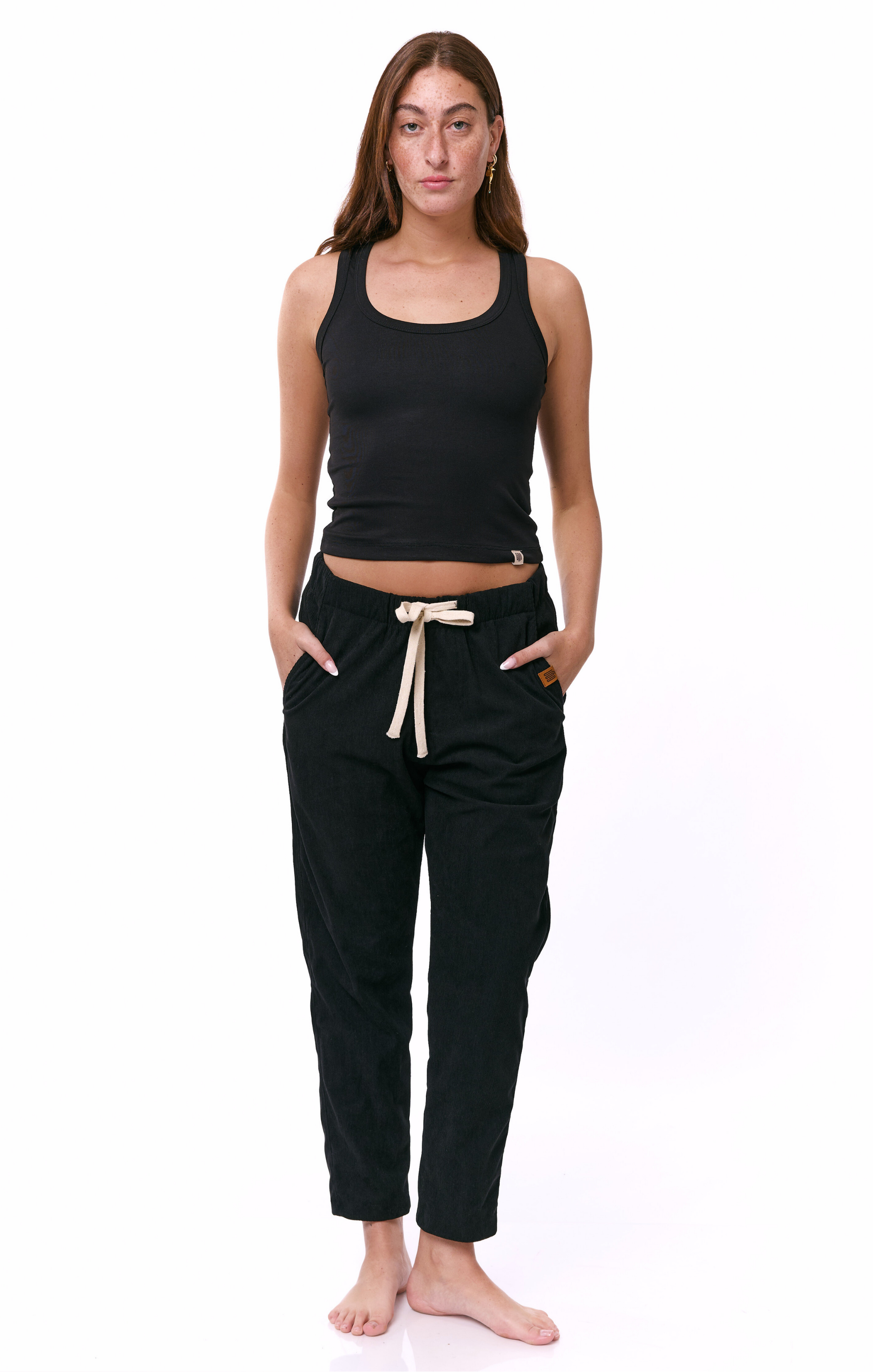 Black - Corduroy Long Pants