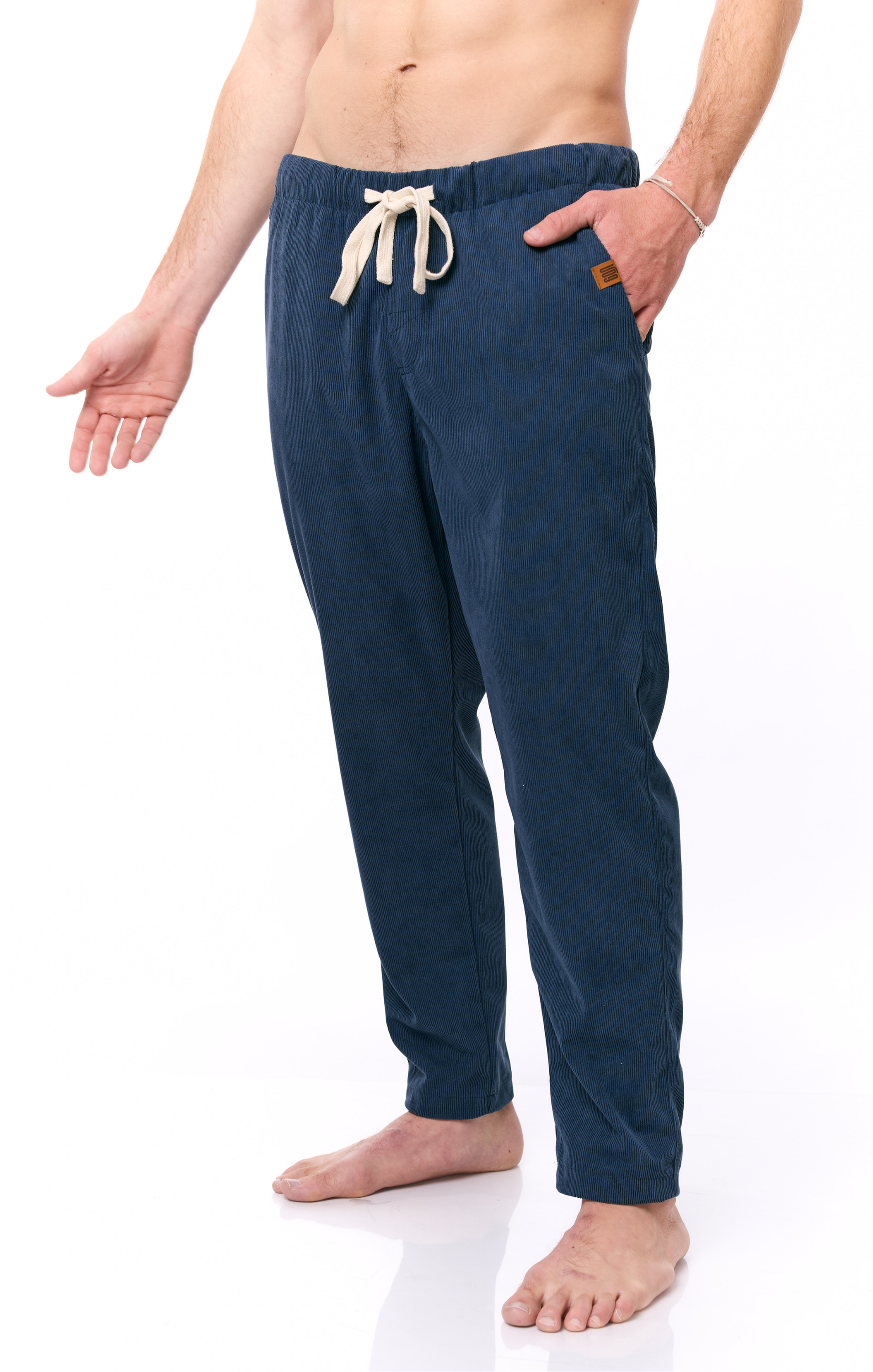 Blue - Corduroy Long Pants