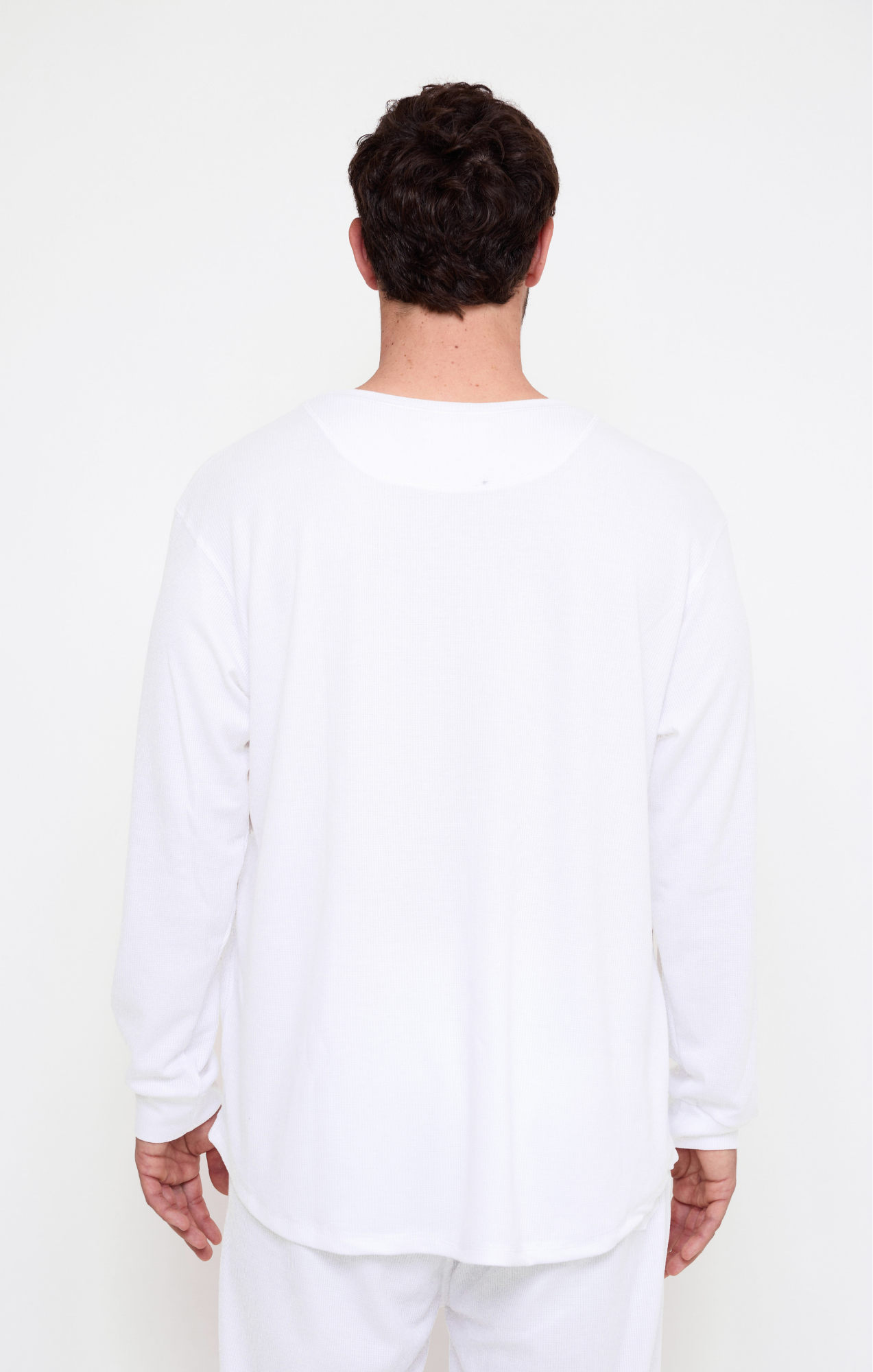 White- Waffle Long Shirt