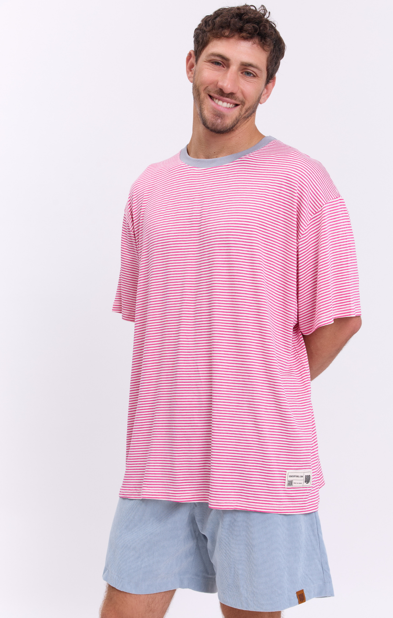 Pink Stripes - Oversize T-Shirt
