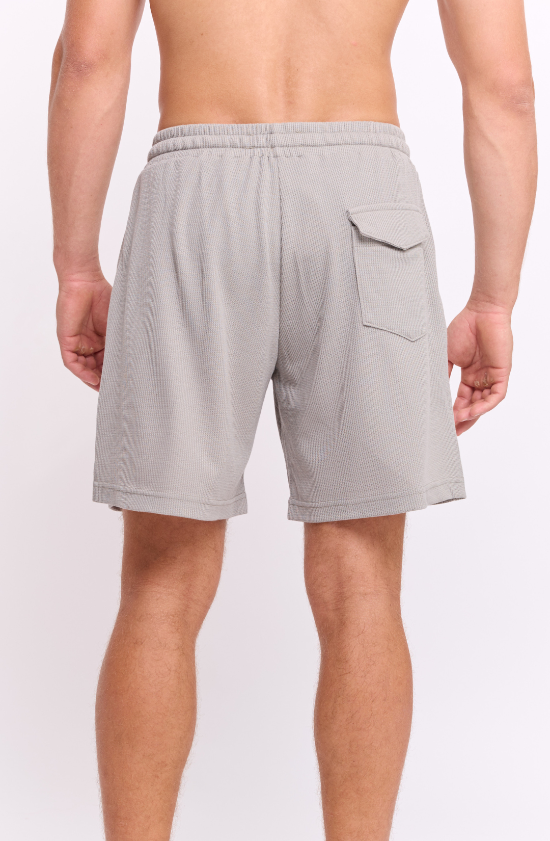 Khaki - Waffle Shorts