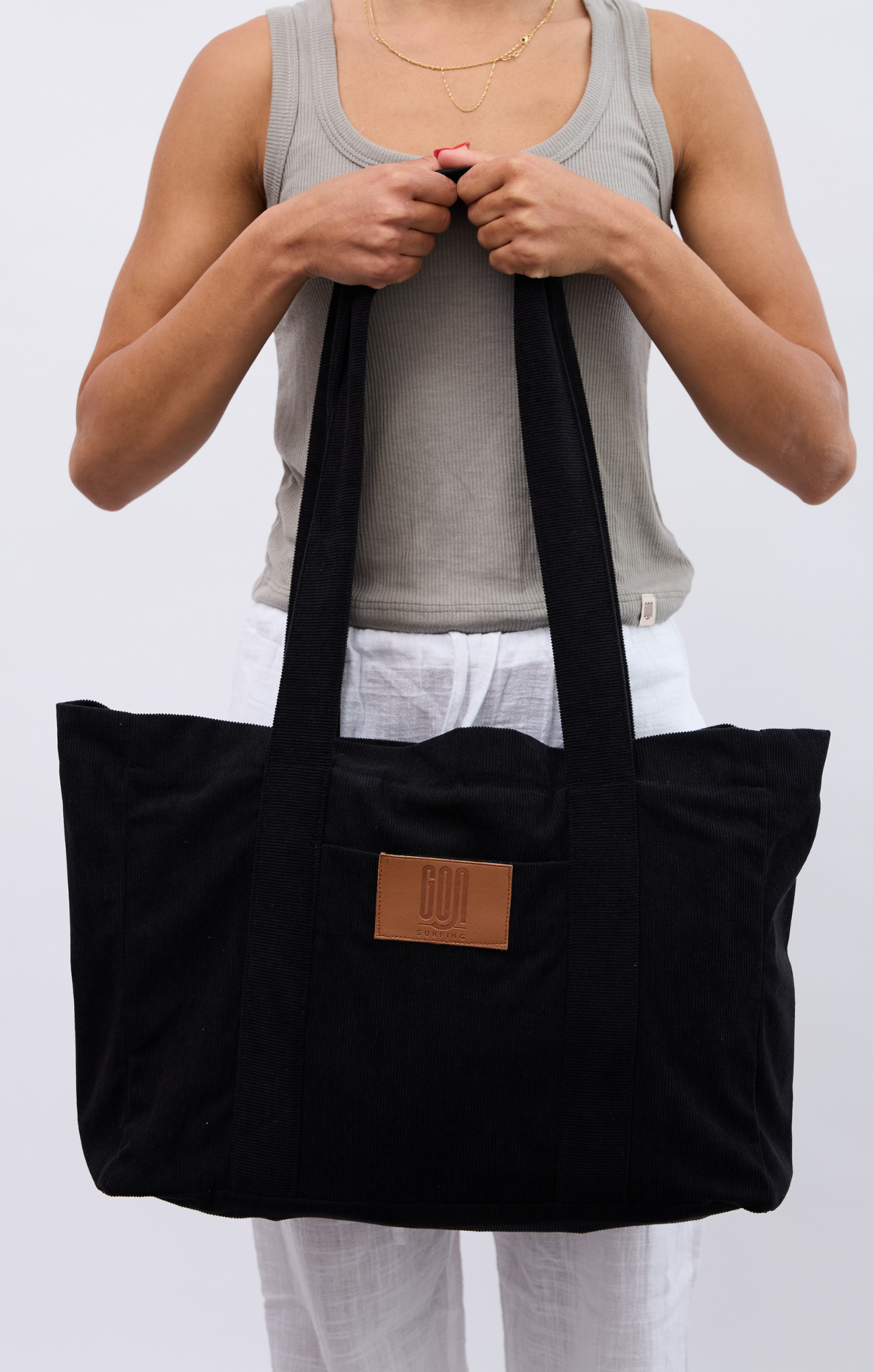 Black - Corduroy Bag