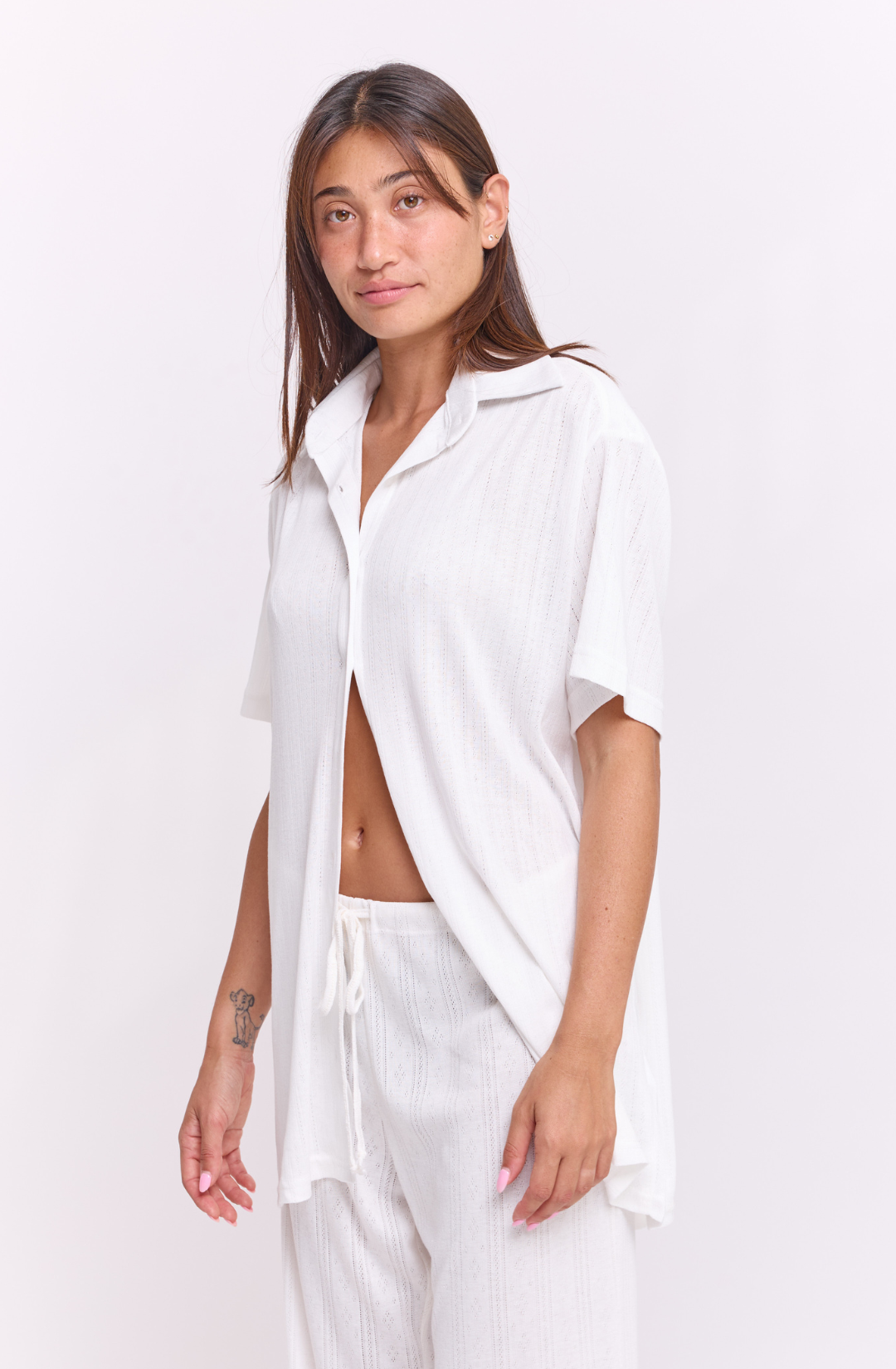 Off white pointill- Buttoned shirt