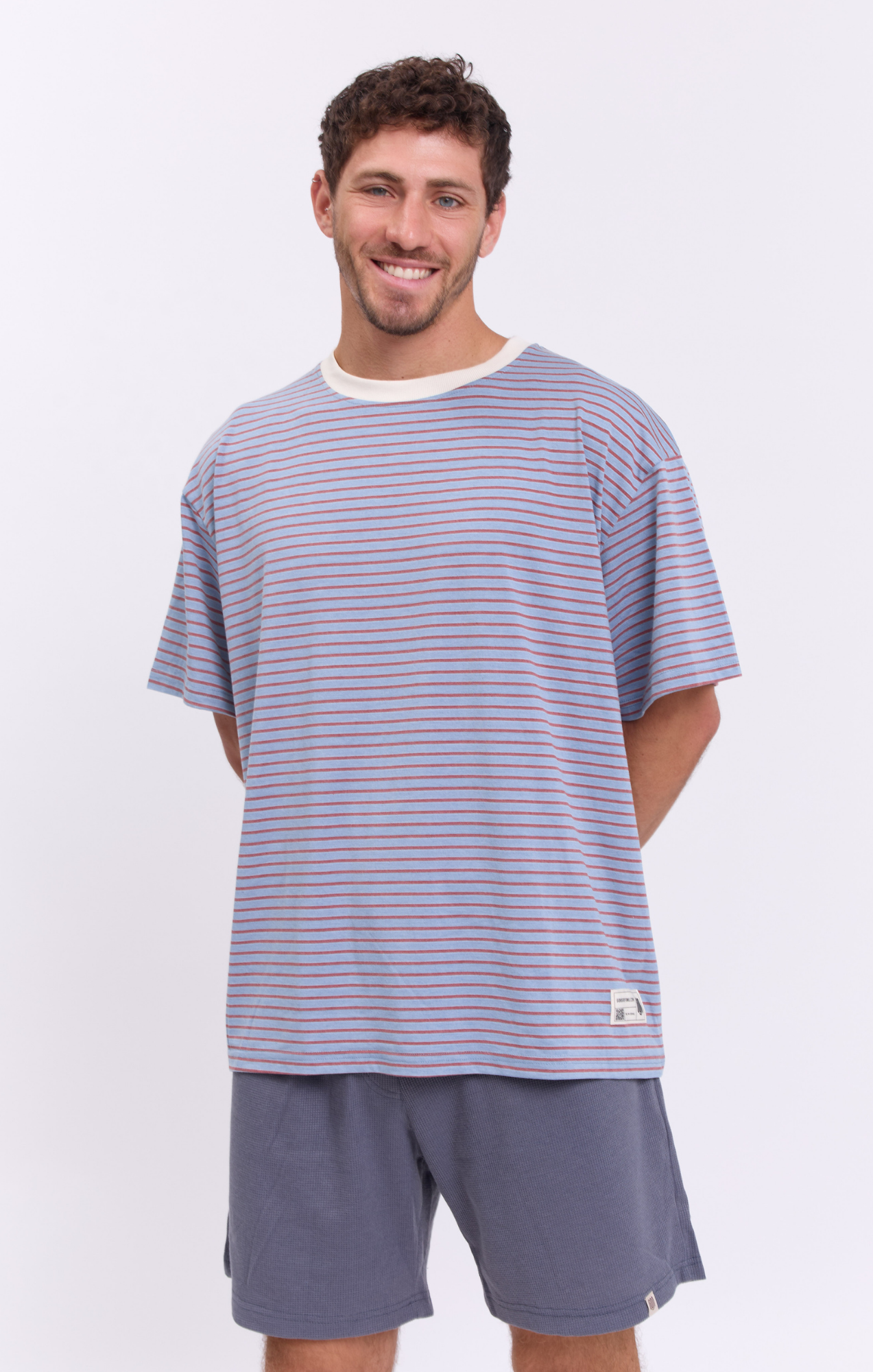 Mix Blue Stripes - Oversize T-Shirt