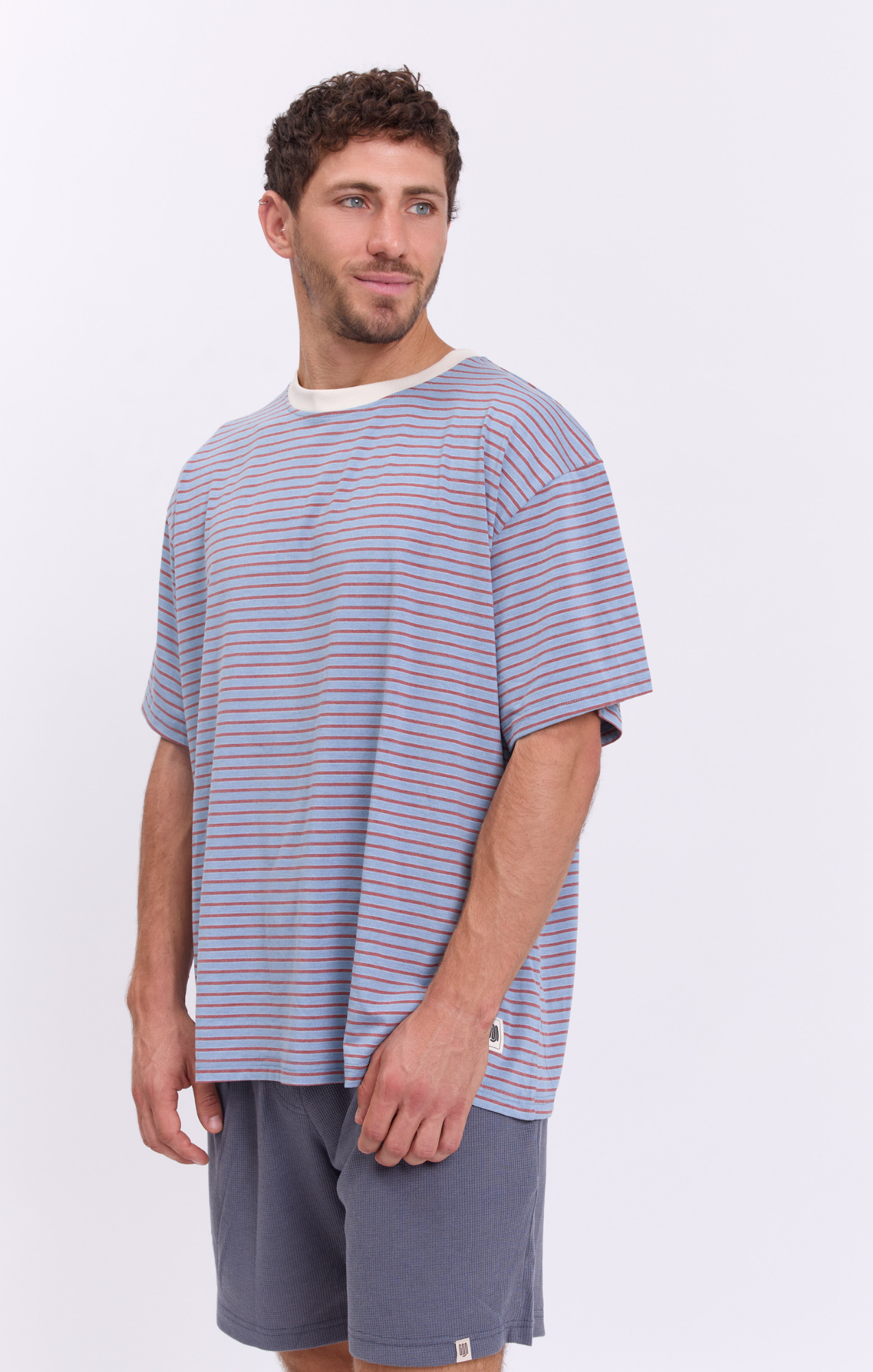 Mix Blue Stripes - Oversize T-Shirt