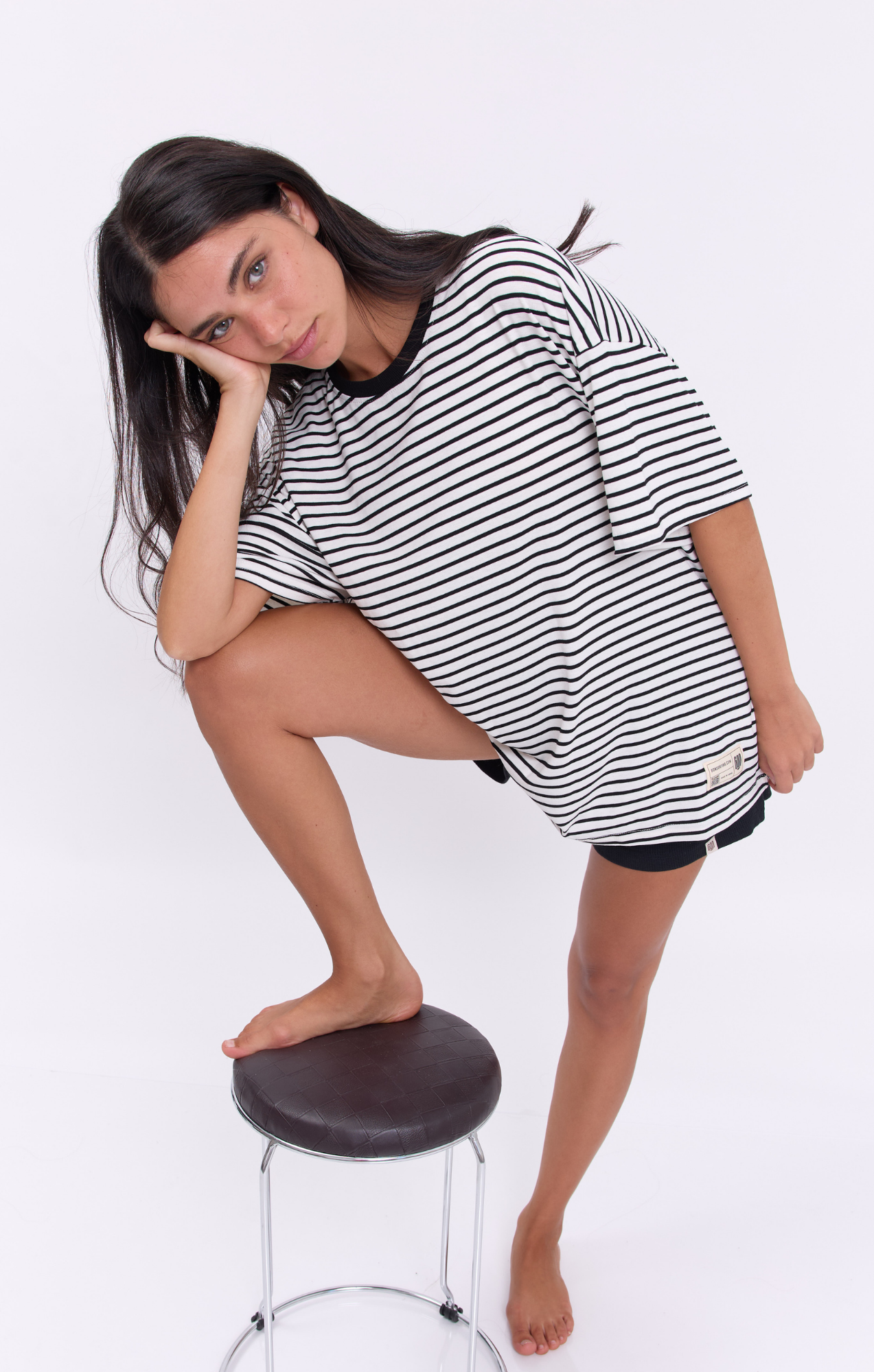White & Black Stripes T-Shirt