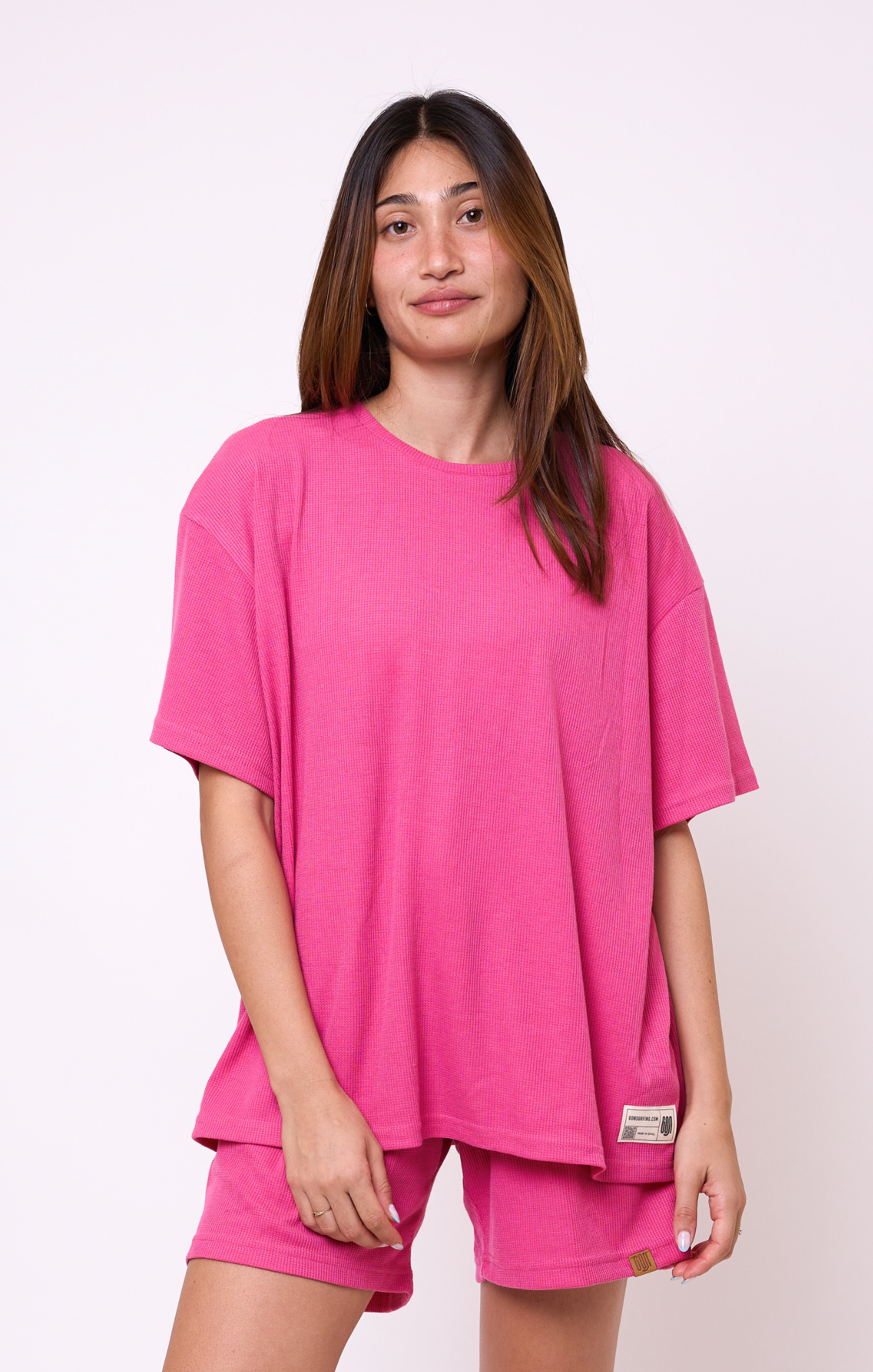 Pink- Waffle T-Shirt