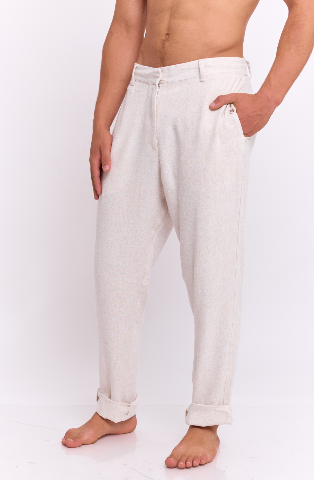 Natural - Linen Long Pants