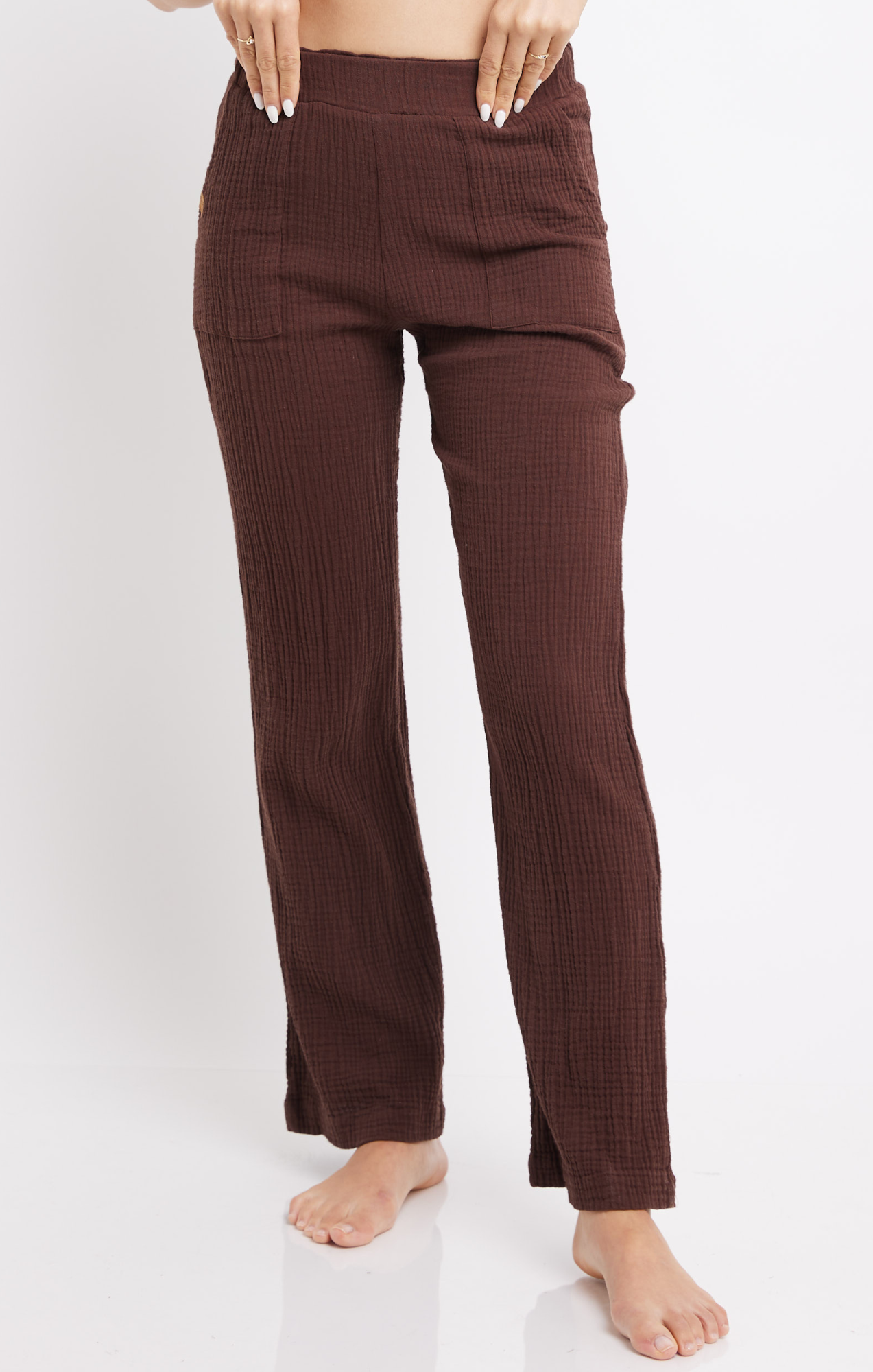 Dark Brown -Woman Long Pants Tetra