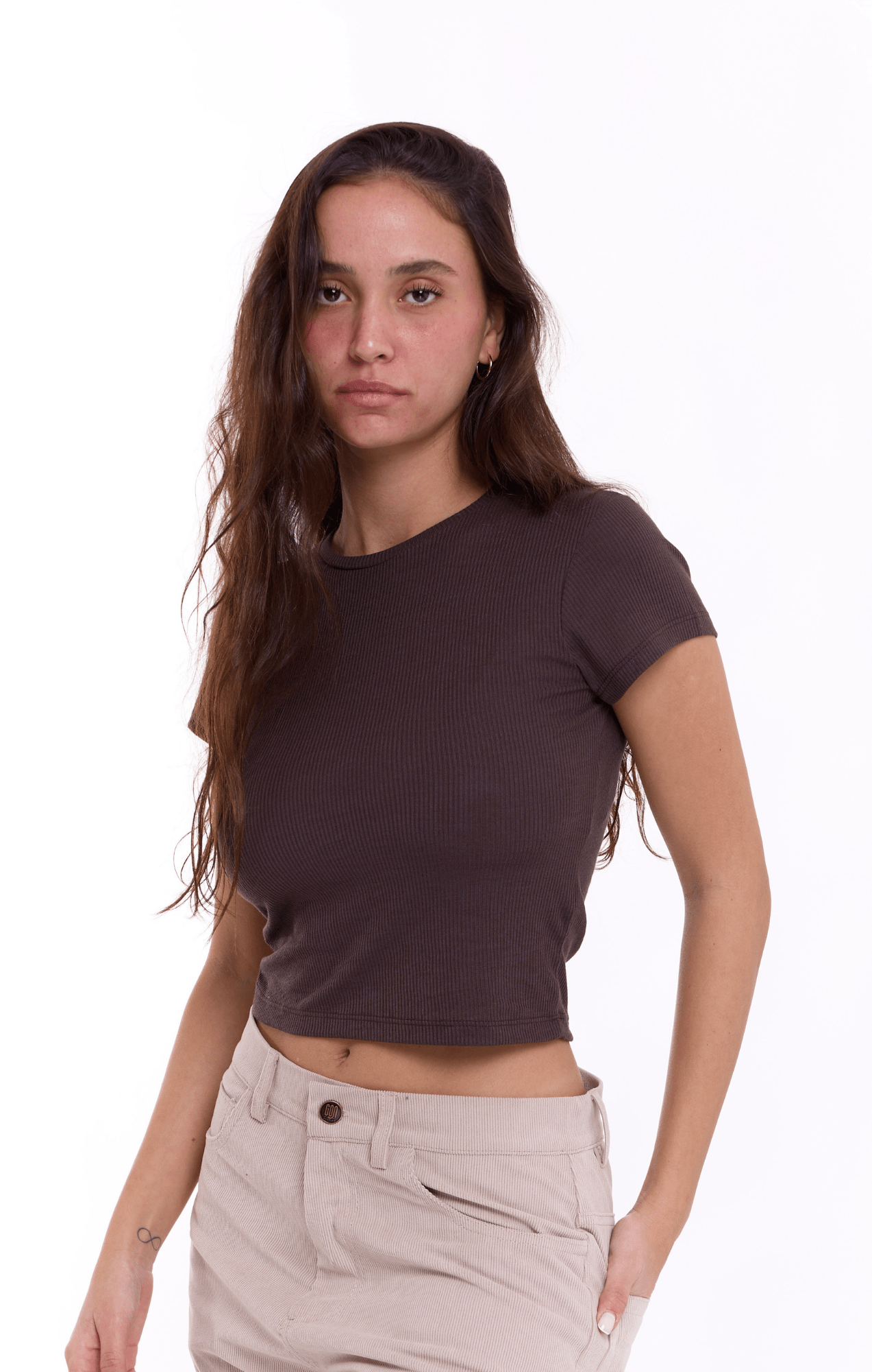 Baby T - Brown rib - GONSURFING