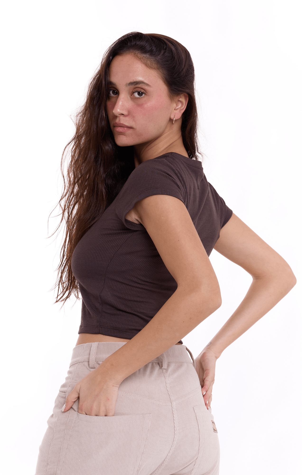 Baby T - Brown rib - GONSURFING