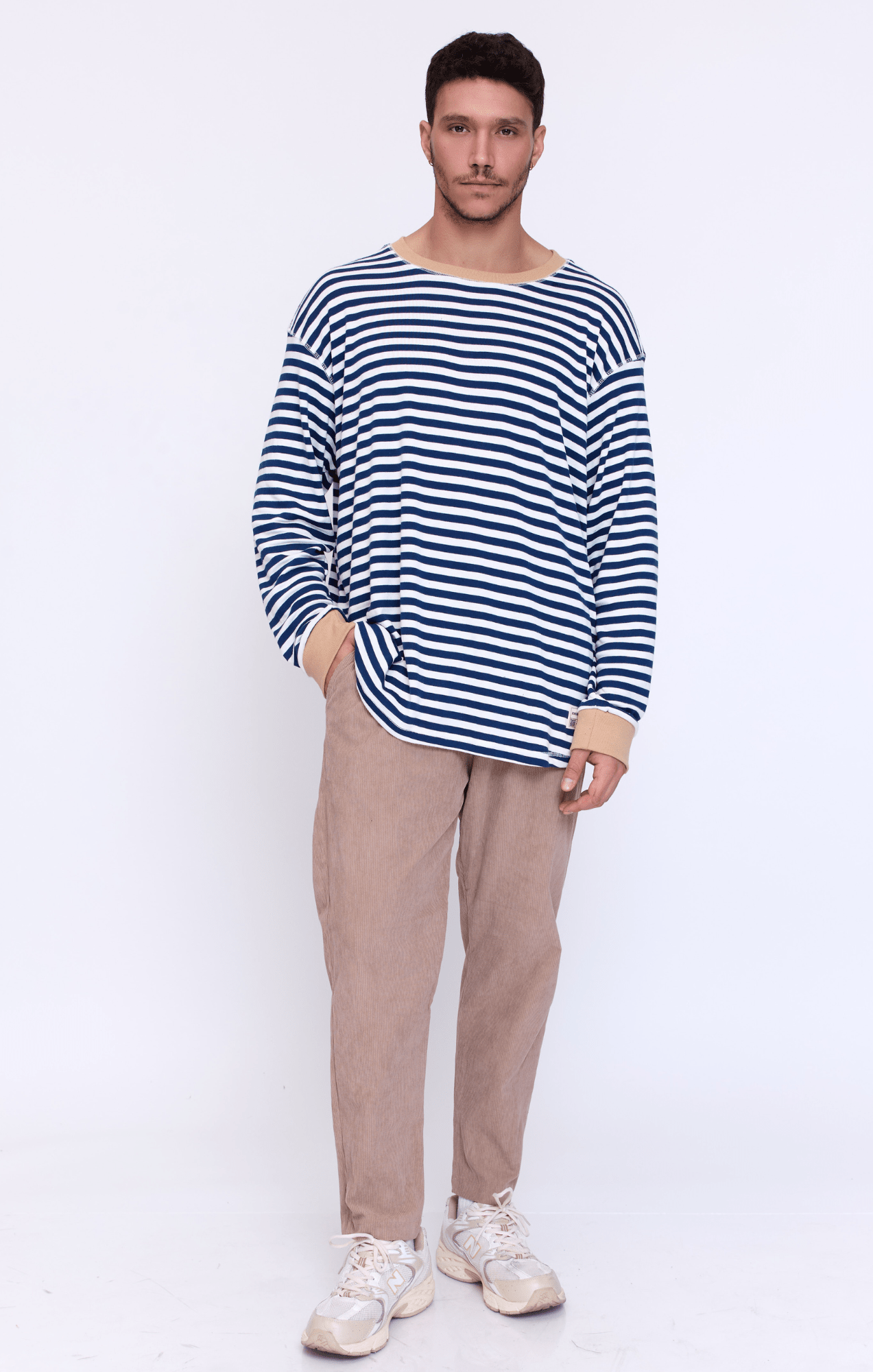 Beige - Corduroy Long Pants - GONSURFING
