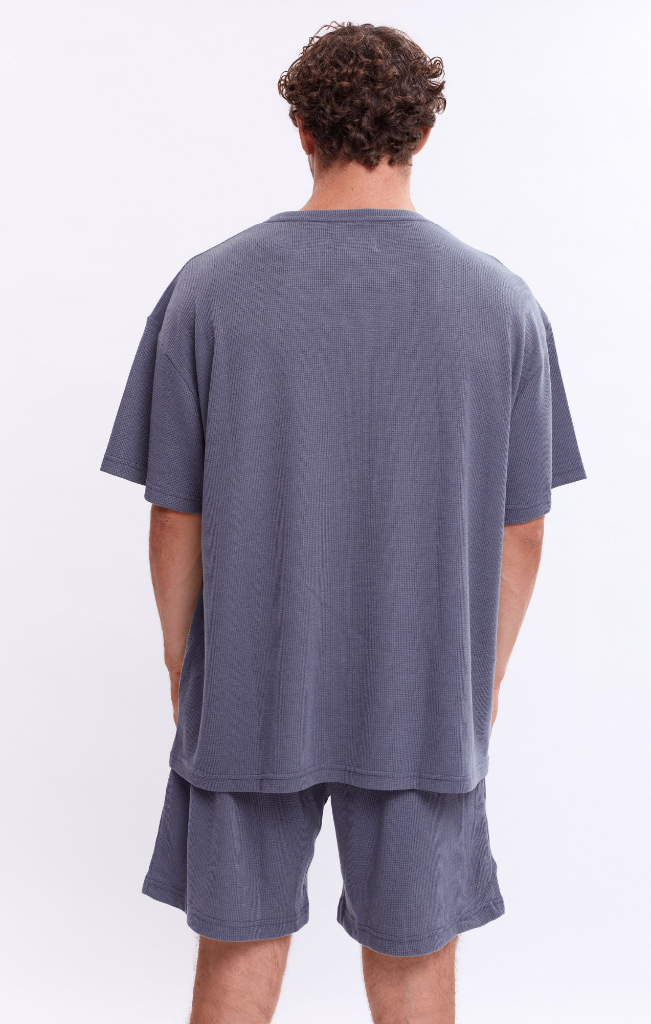 Blue - Waffle T-Shirt - GONSURFING