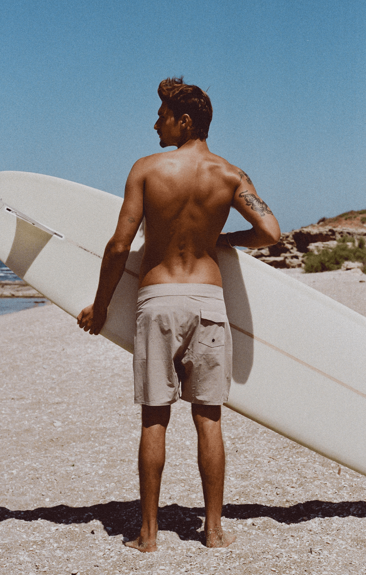 Boardshort - Greenish beige - GONSURFING