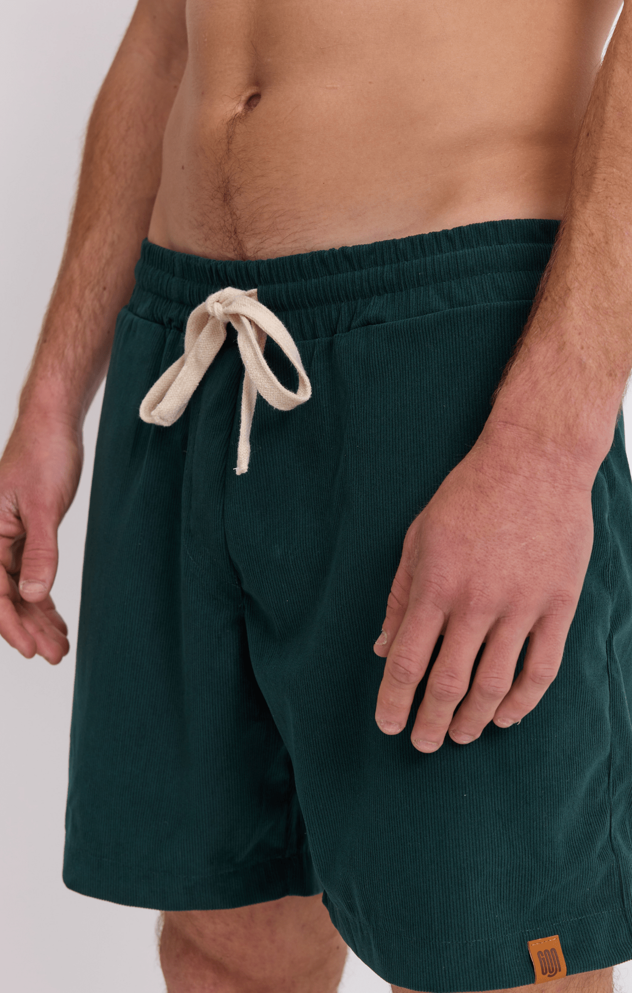 Bottle Green - Corduroy Shorts - GONSURFING