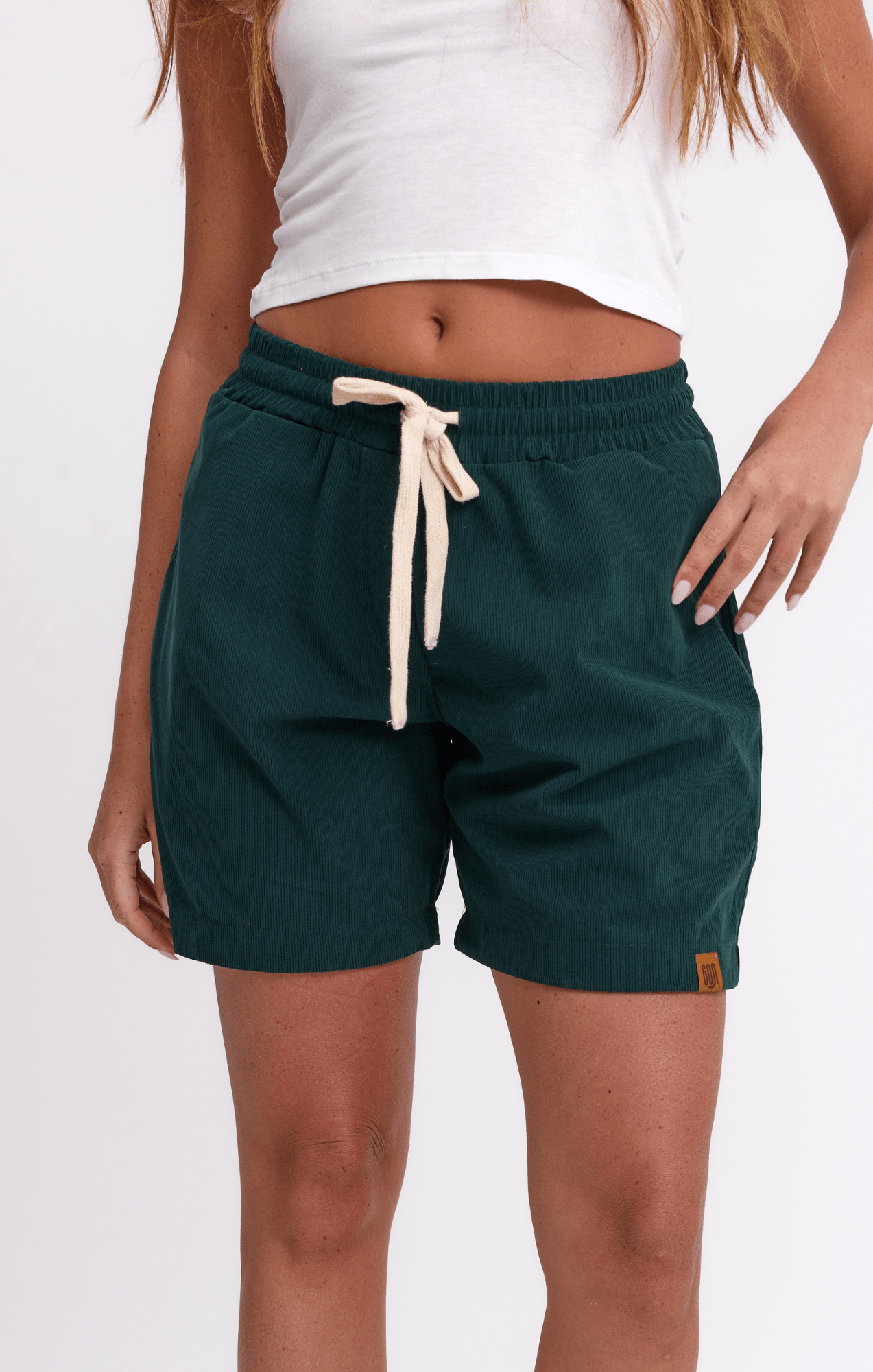 Bottle Green - Corduroy Shorts - GONSURFING
