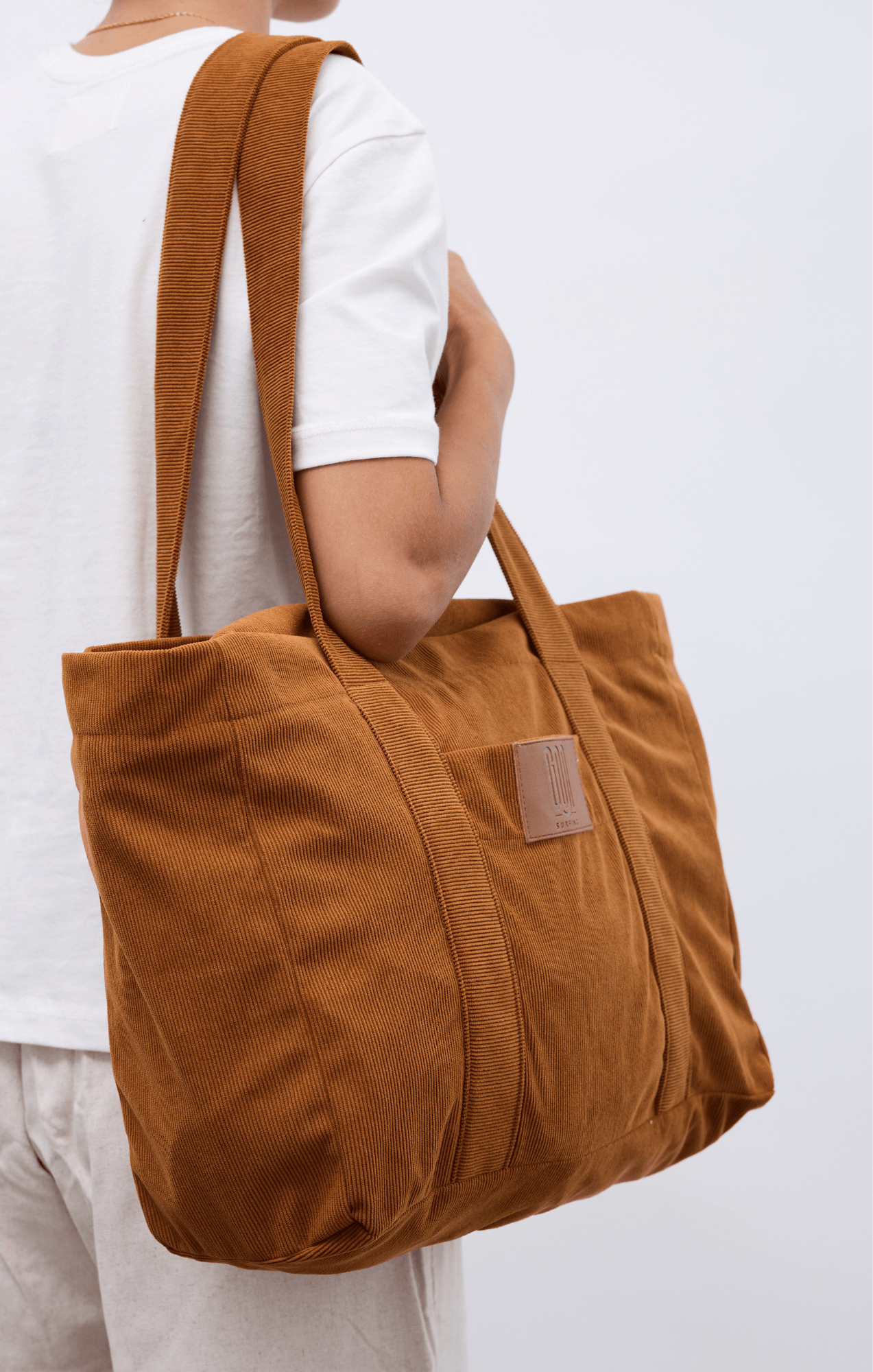 Brown - Corduroy Bag - GONSURFING