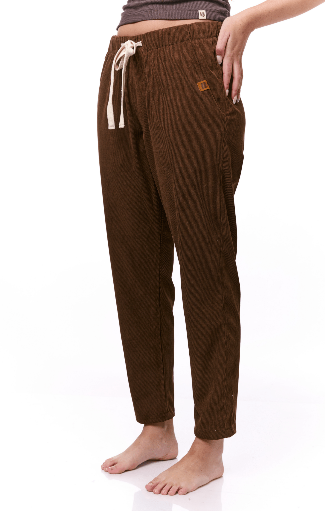 Brown - Corduroy Long Pants - GONSURFING