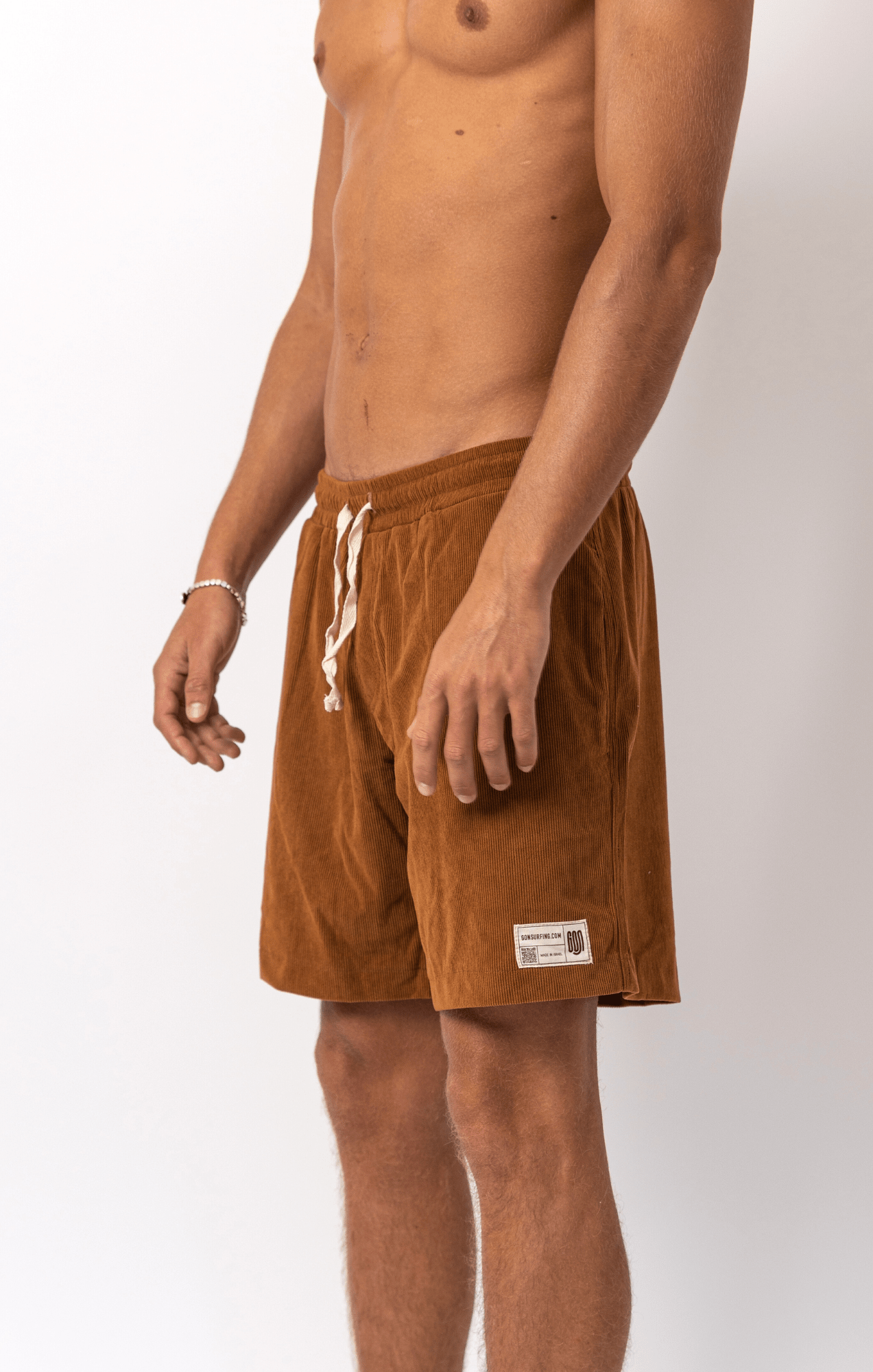Brown - Corduroy Shorts - GONSURFING