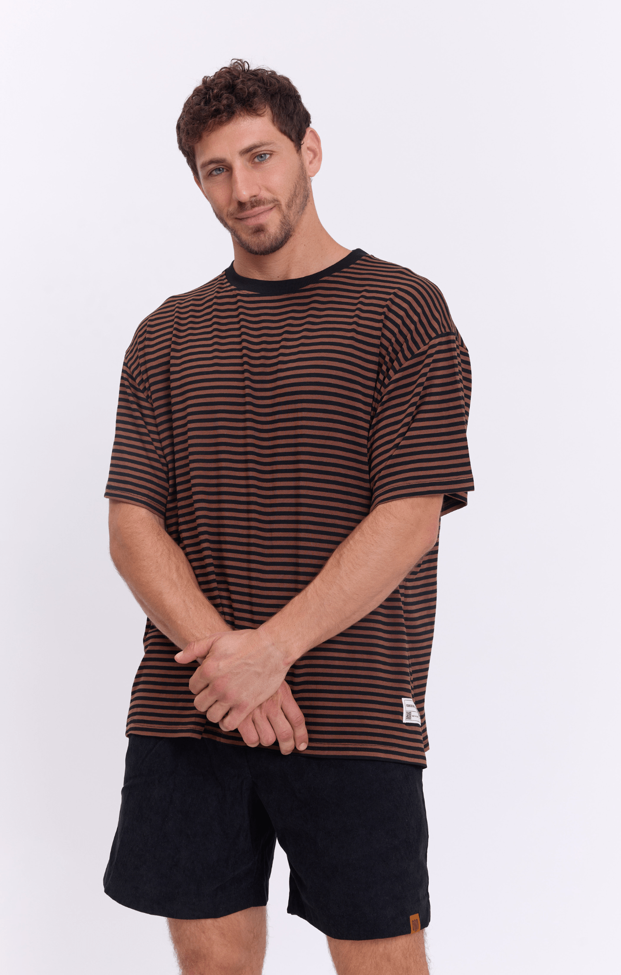 Brown Stripes - Oversize T-Shirt - GONSURFING