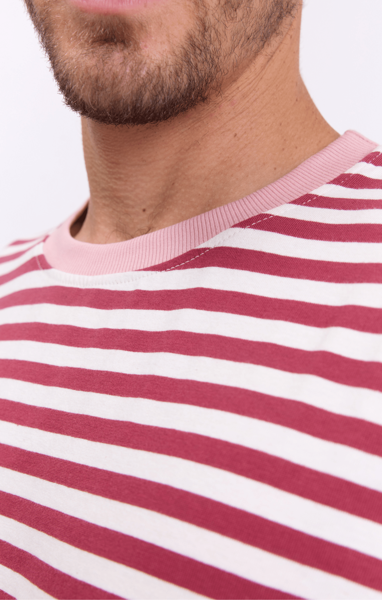 Burgundy Stripes - Oversize T-Shirt - GONSURFING