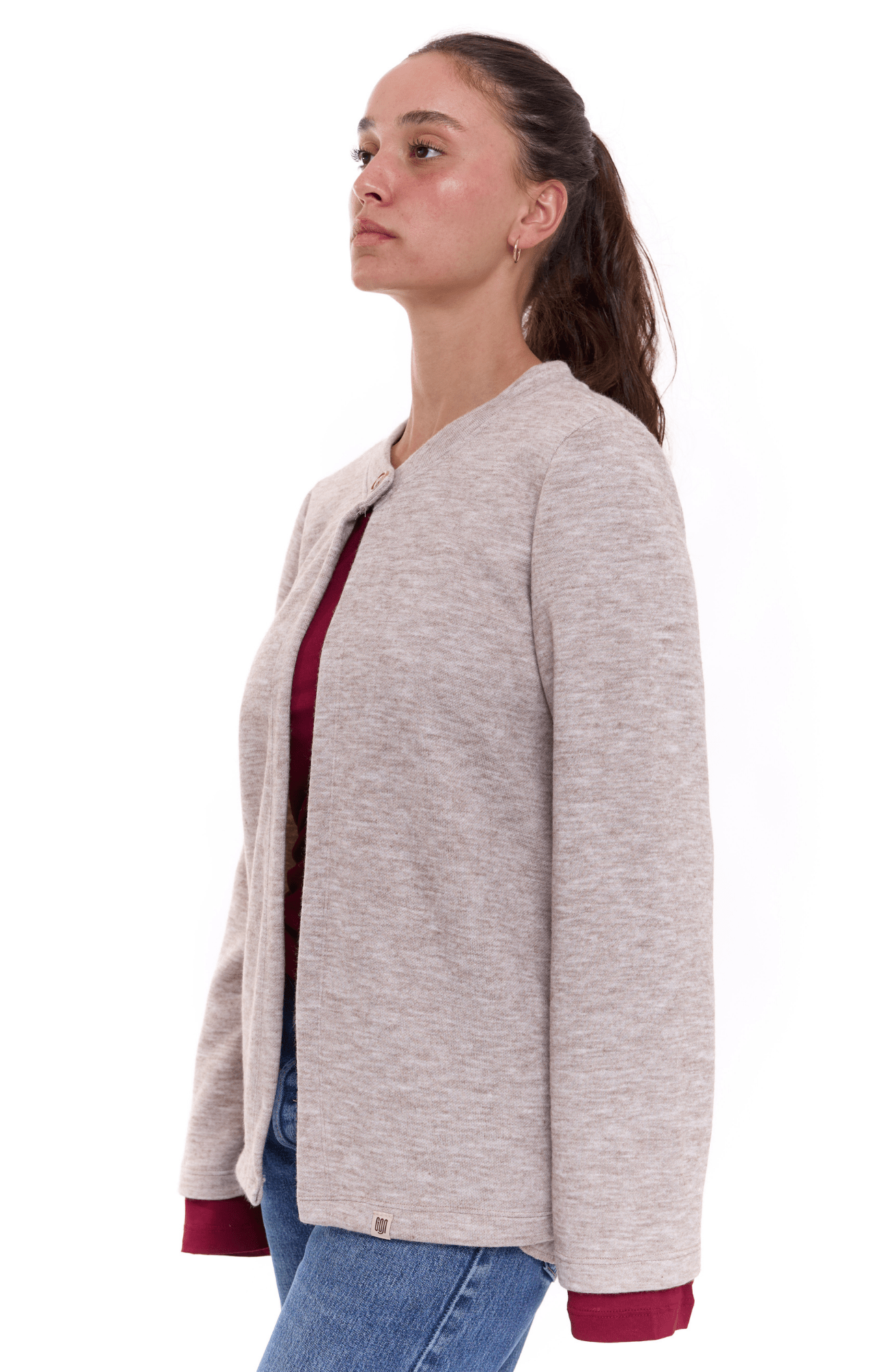 cardigan - Beige - GONSURFING