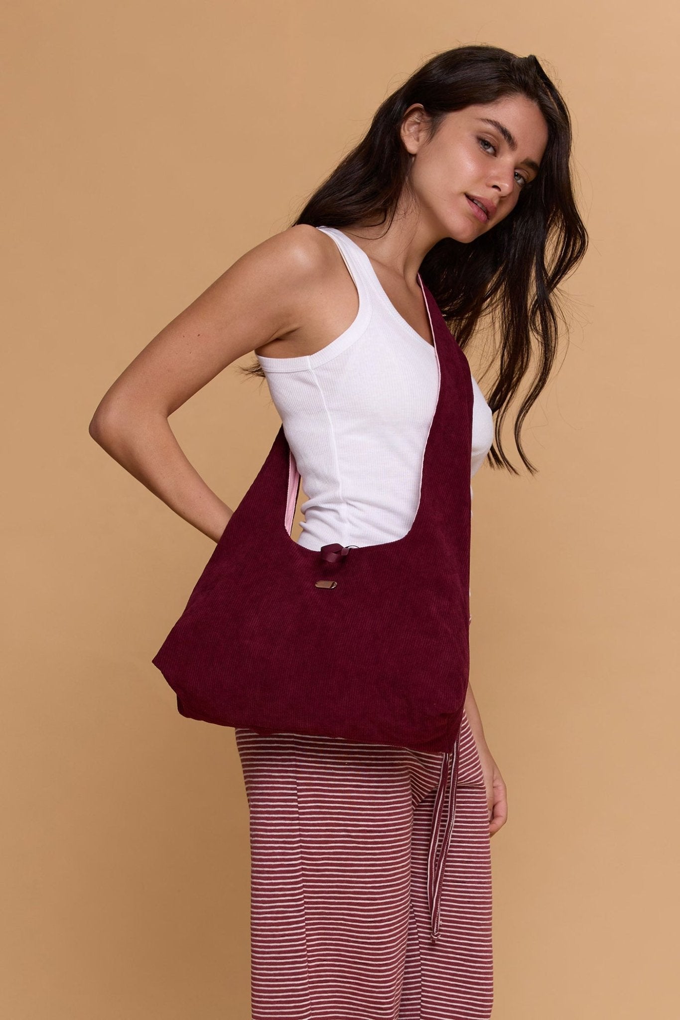 Crossbody bag - Pink / burgundy - GONSURFING